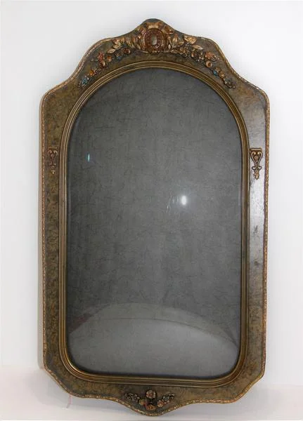 Antique Domed Glass frame ornate
