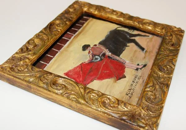 Antique Mexican Retablo painting