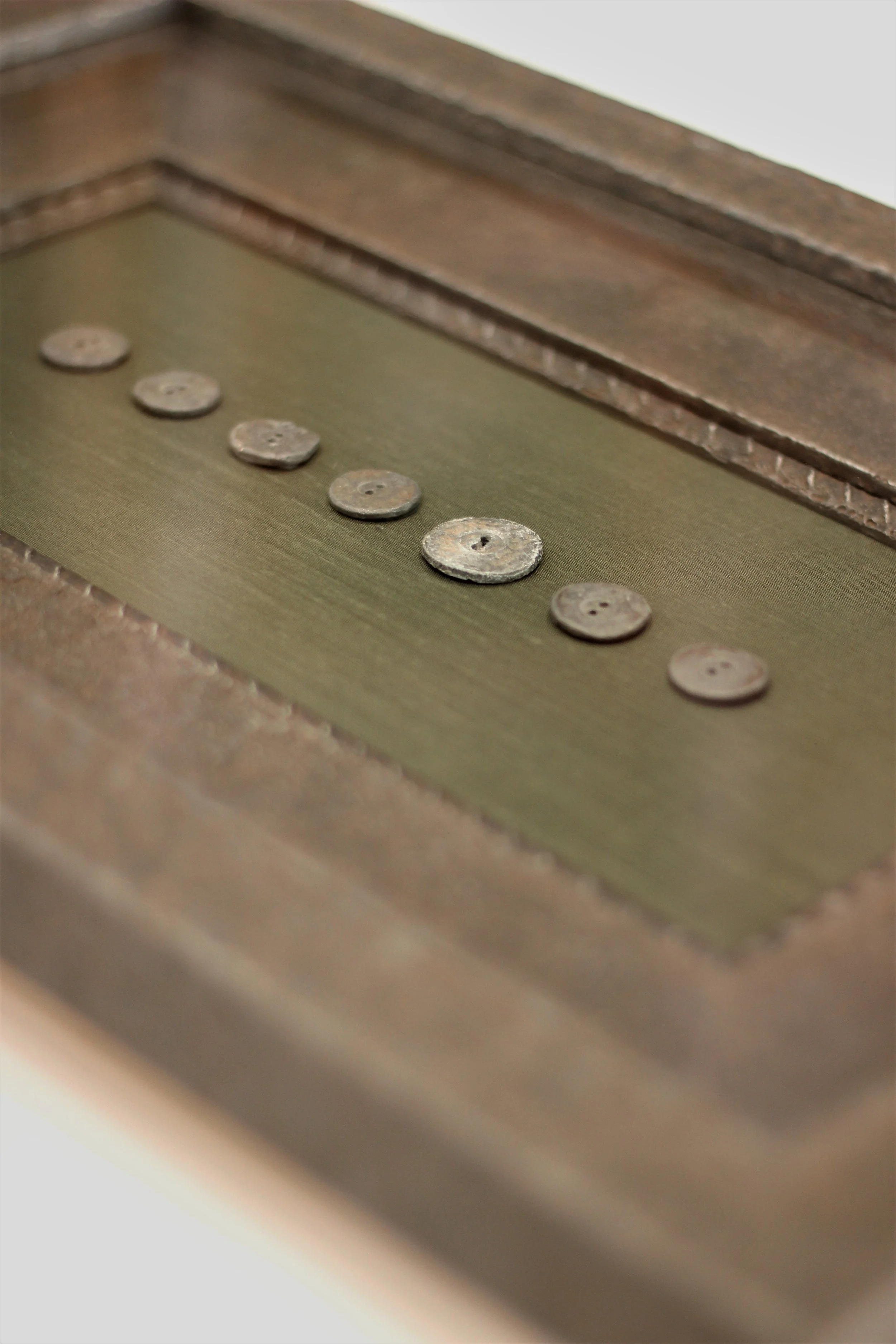 Antique metal buttons