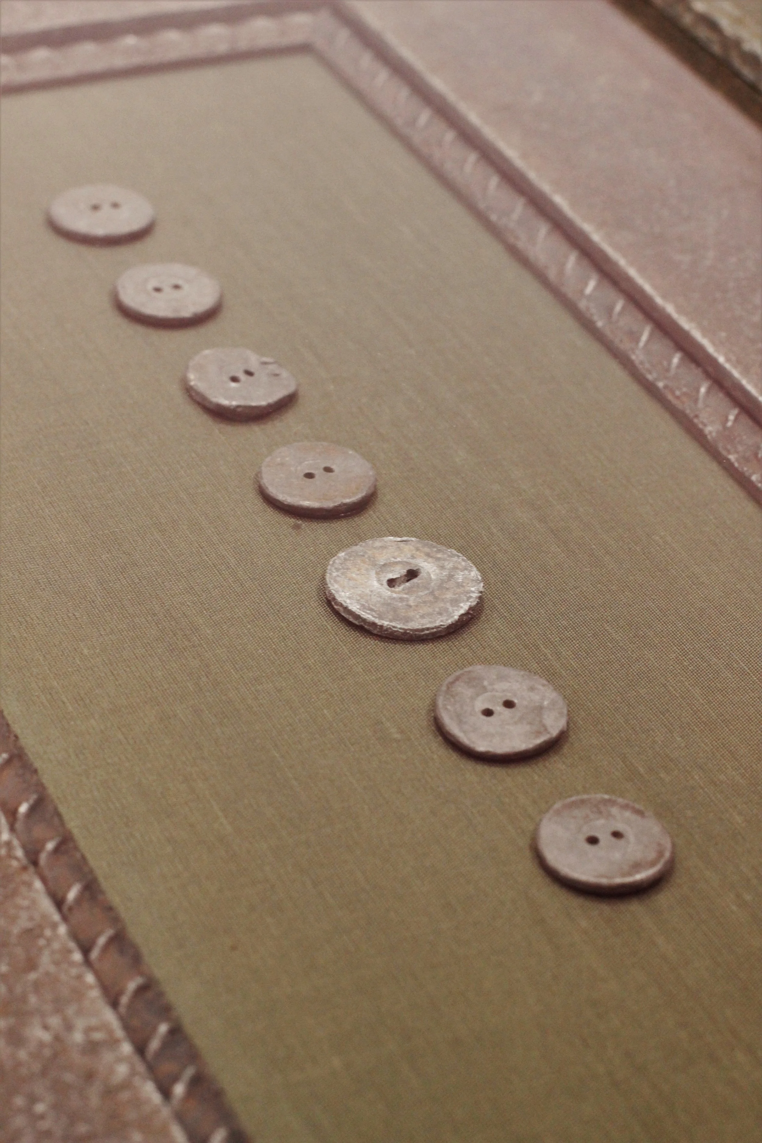Antique metal buttons