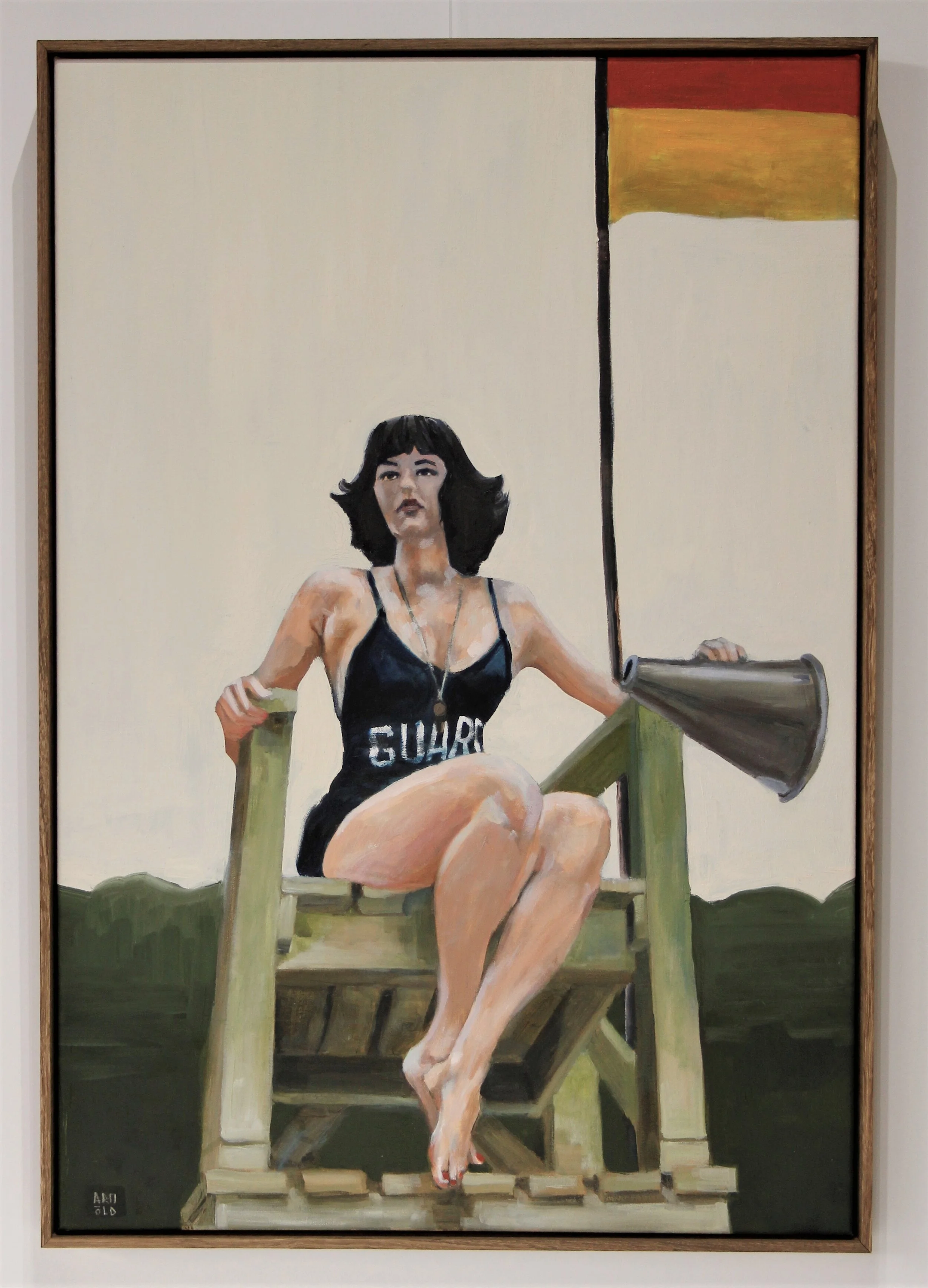 Jonny Arnold "Lifeguard" Oil on canvas 