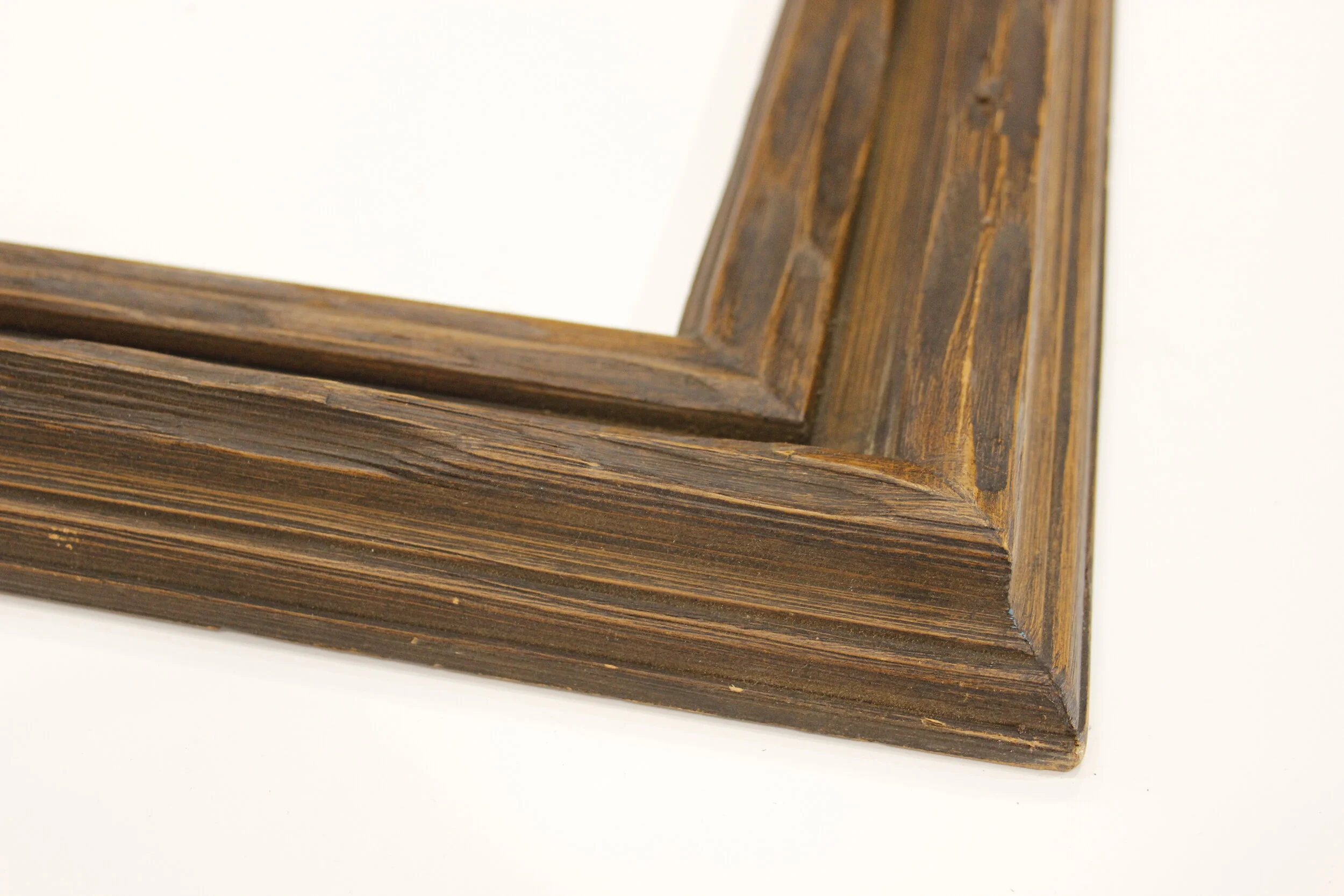 1960's Mexican rustic carved timber frame 