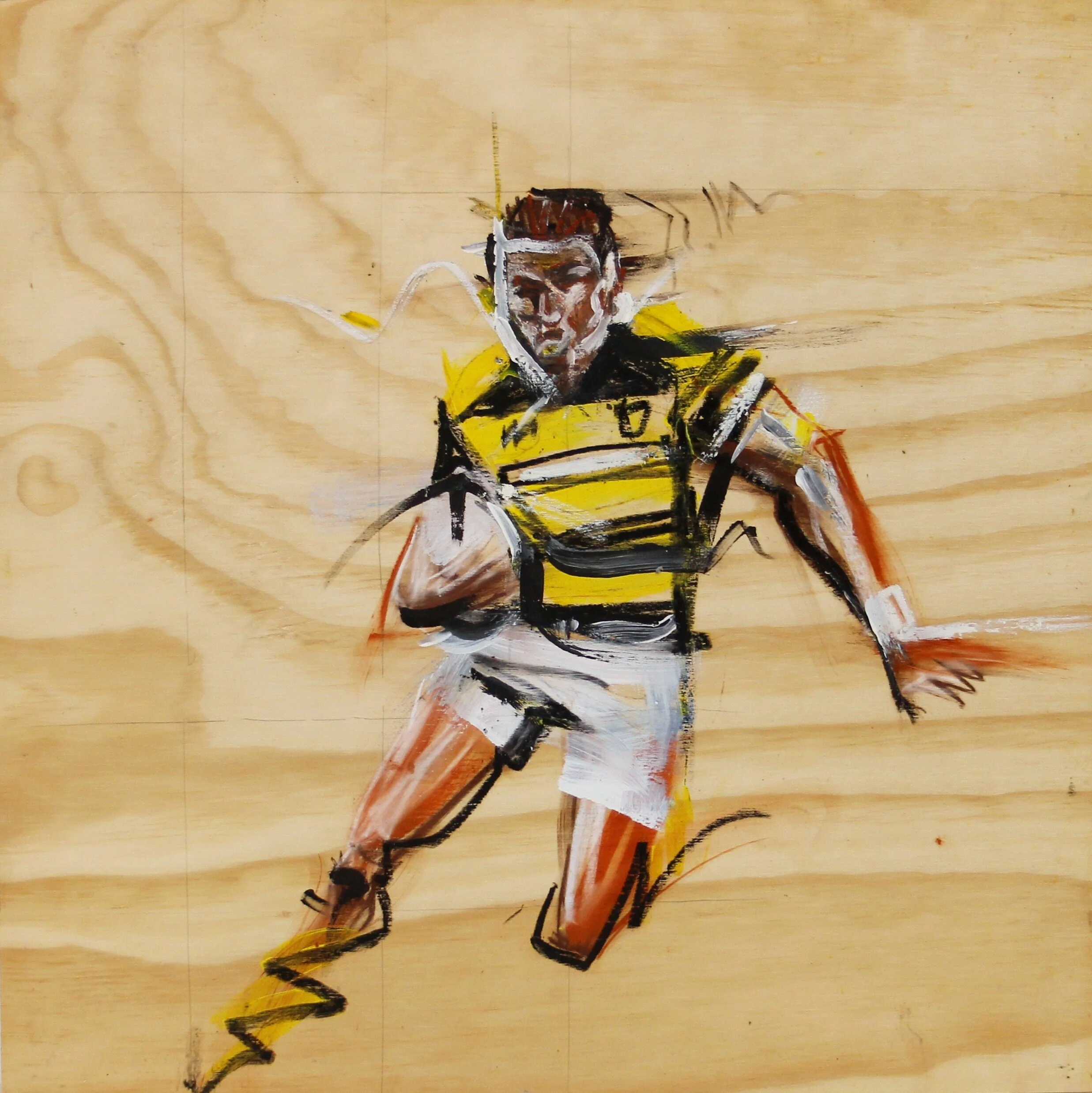 "Barrett" - Deane Featonby football rugby art