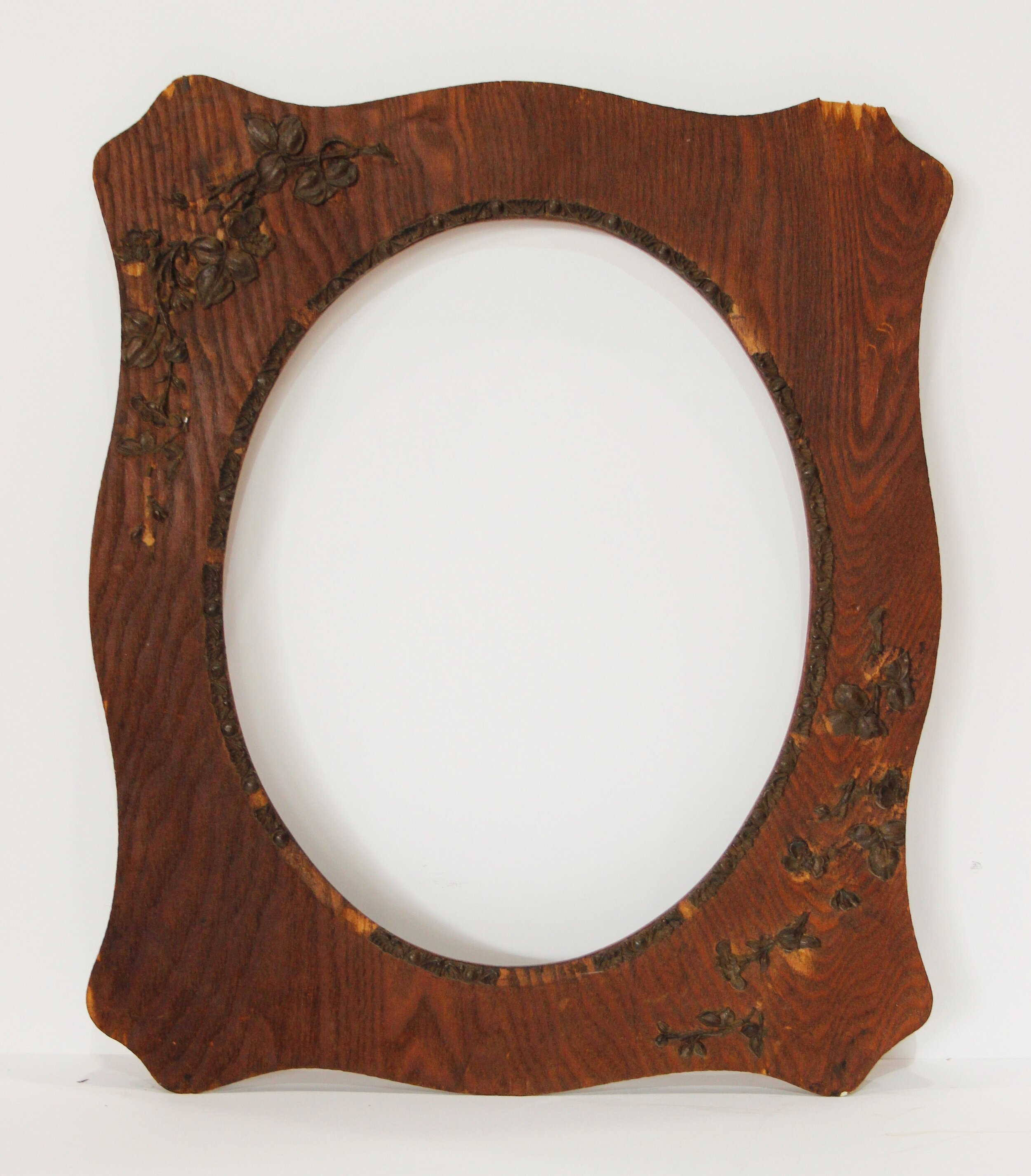 1890's Plywood Oak Veneer Frame