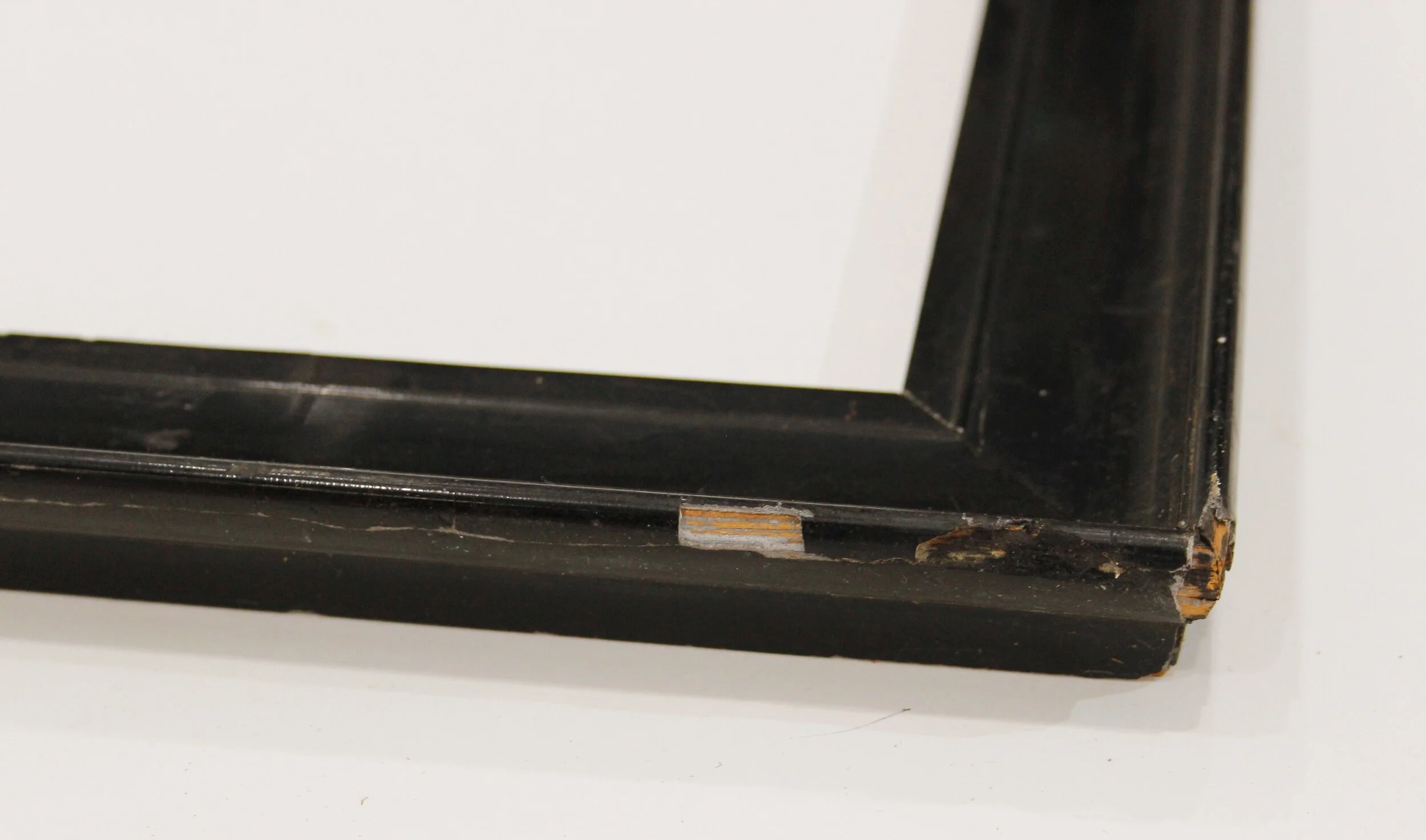 Late 1800's Dutch ebonsied black gesso frame - AP00123