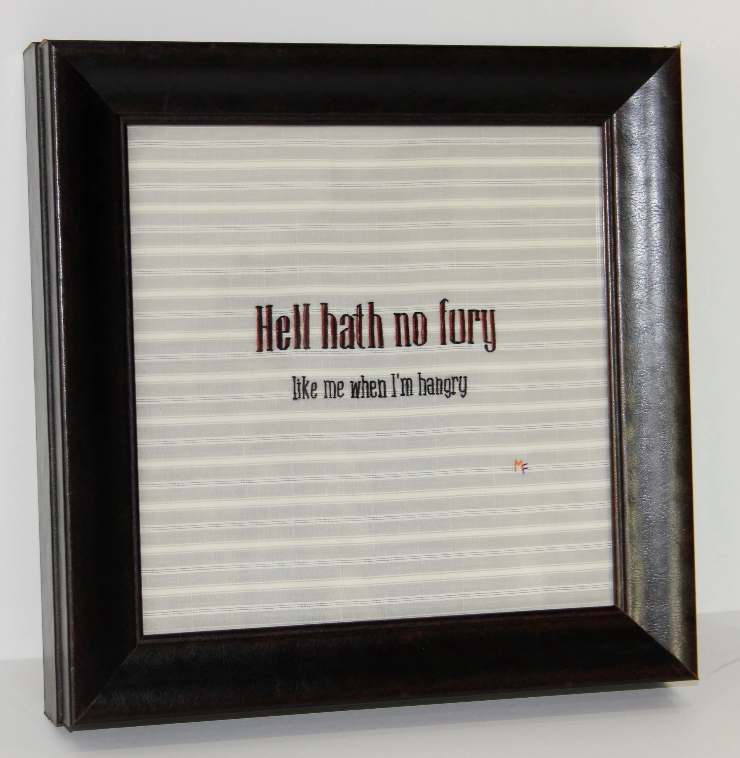 Hell hath no fury like me when Im hangry embroidery 