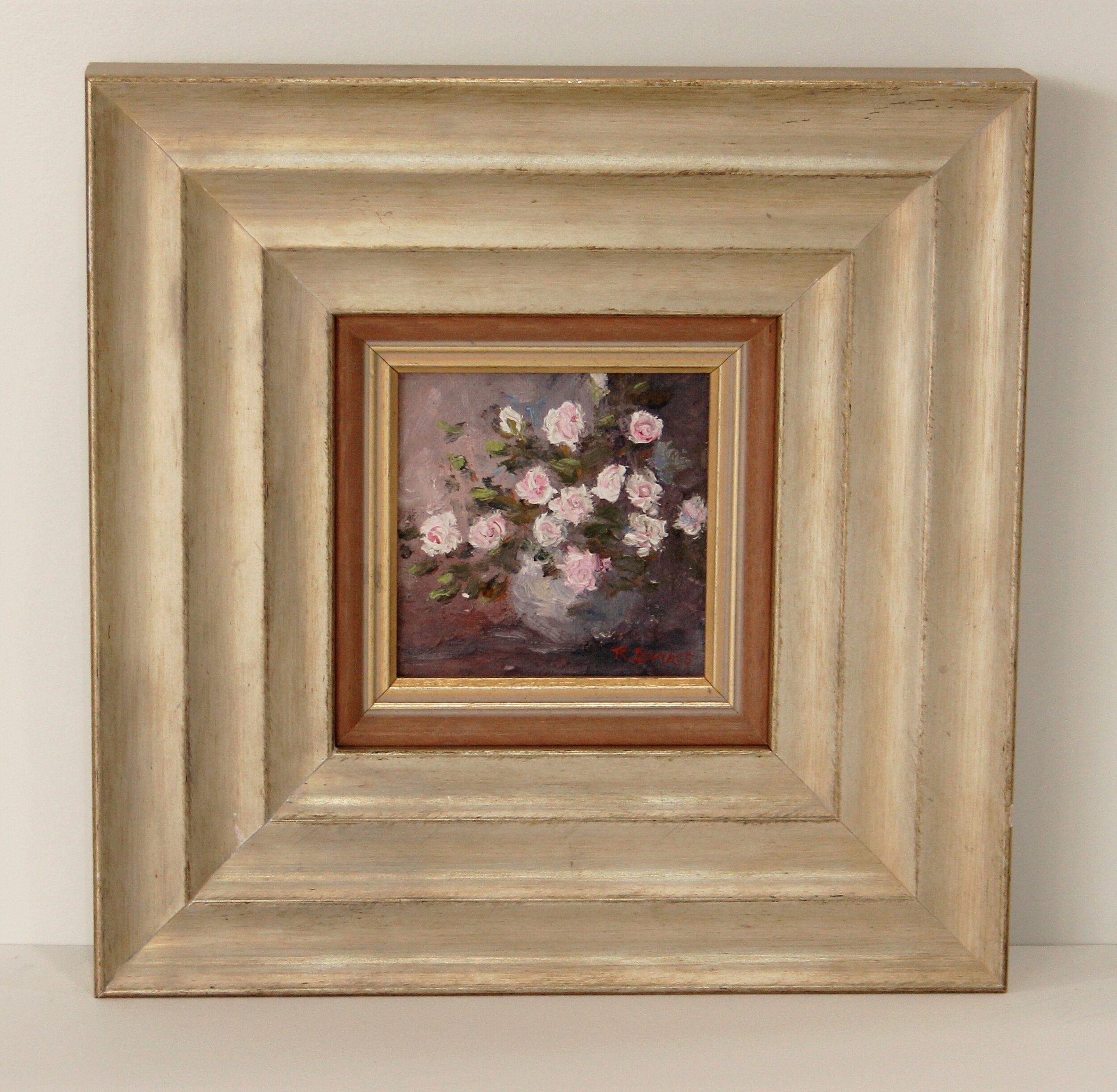 Roses - Oil on Board - R Bruce - AP00186