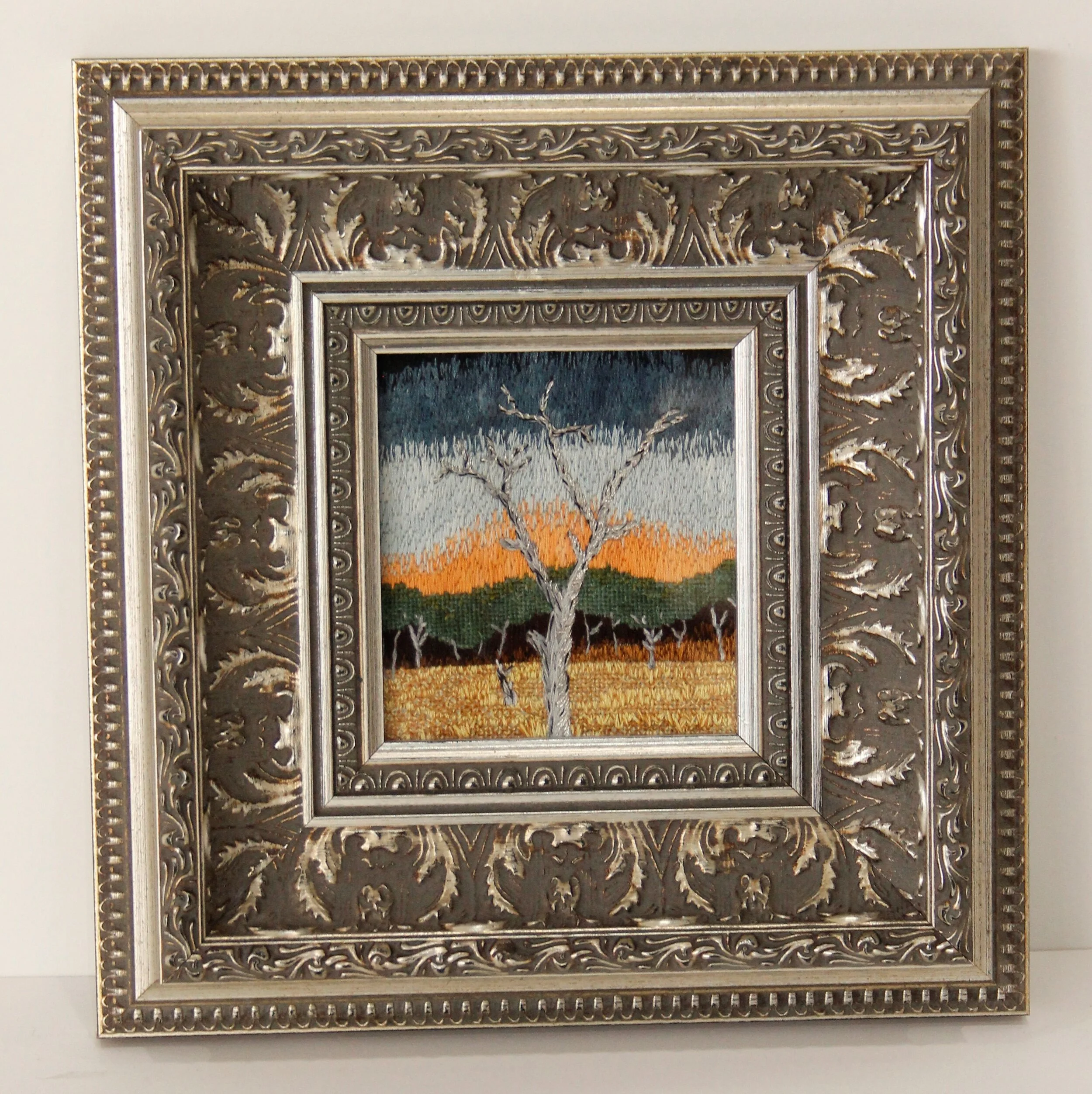 Landscape embroidery art Michaela Farrow ARTIS PURA