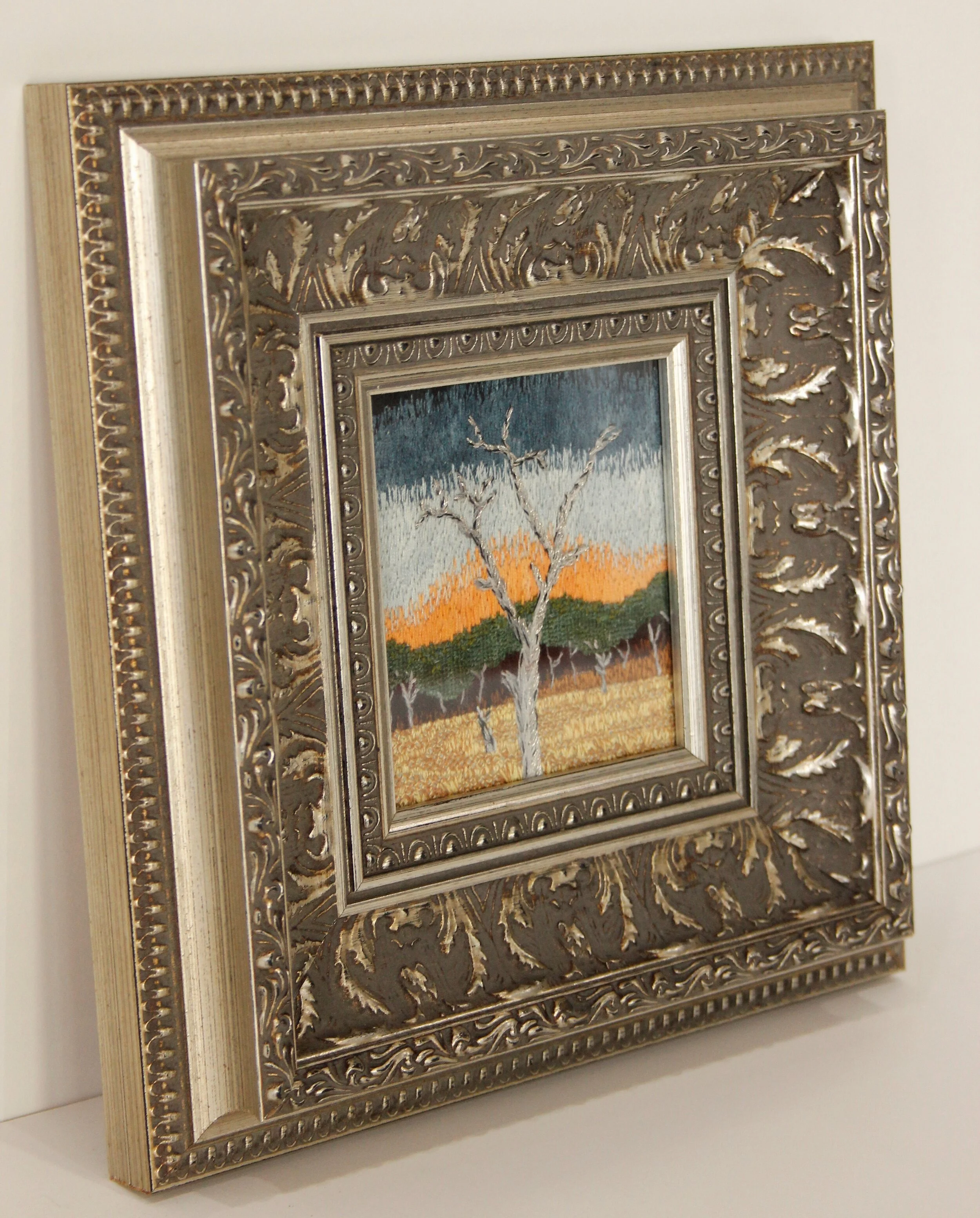 Landscape embroidery art Michaela Farrow ARTIS PURA