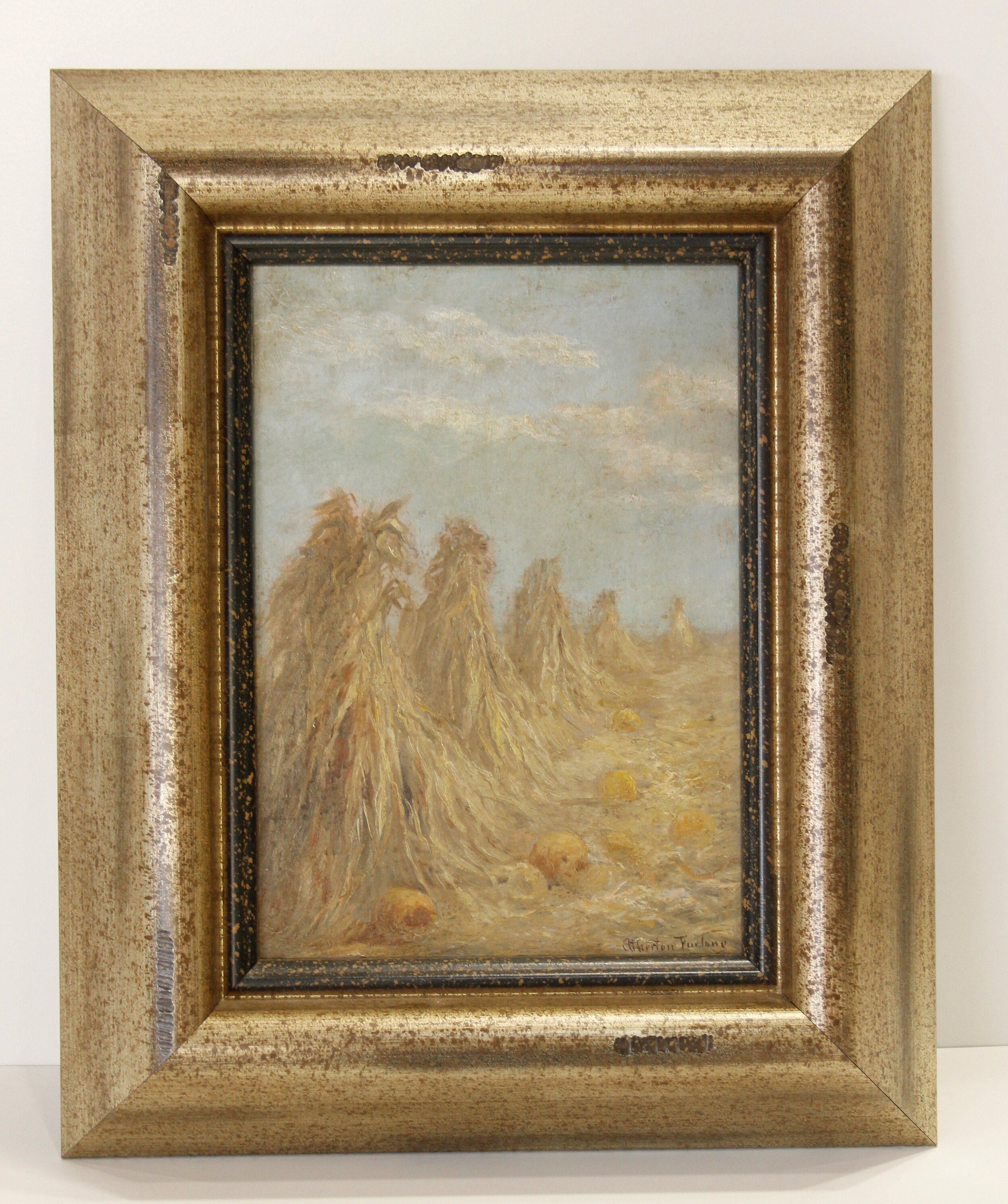 Haystacks c1880 - Oil Painting - Atherton Furlong  - AP00193 