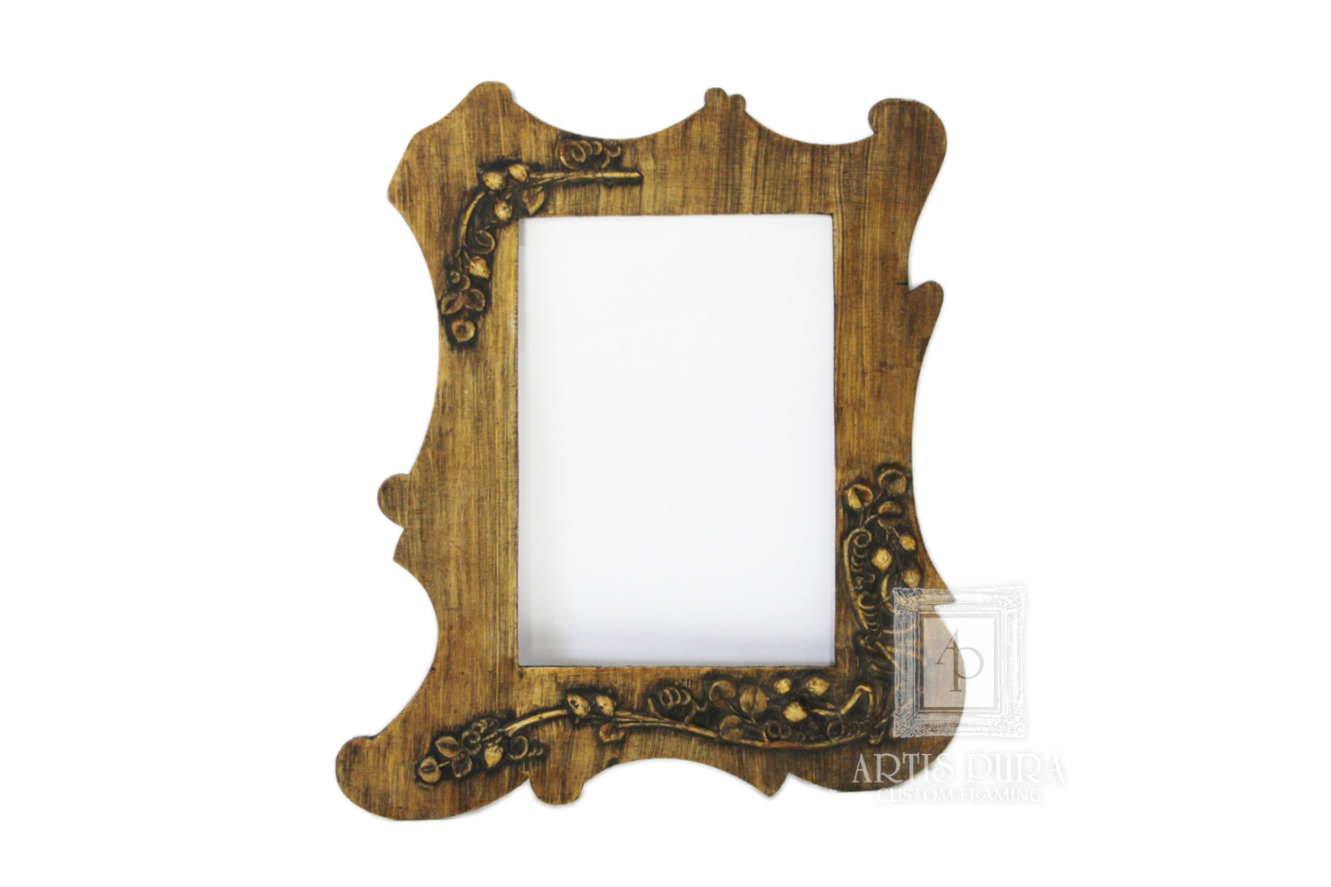 Art Nouveau plywood frame AP00075 — Custom Picture Framing Brisbane