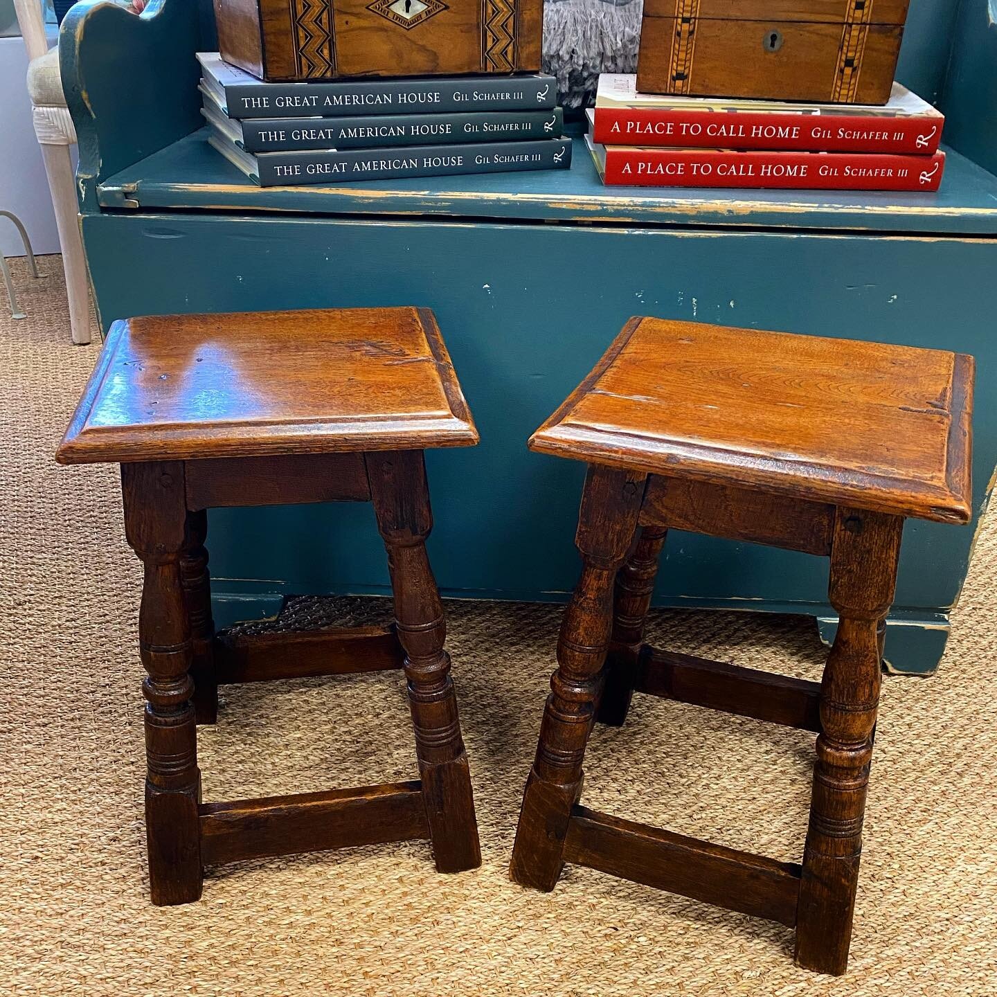 From our NEW SHIPMENT&hellip;Love these little Antique Joint Stools.  DM @westendaugusta or text/call 706-830-9641 for further info. #antiques #antiquedealersofinstagram #jointstool #antiquejointstool