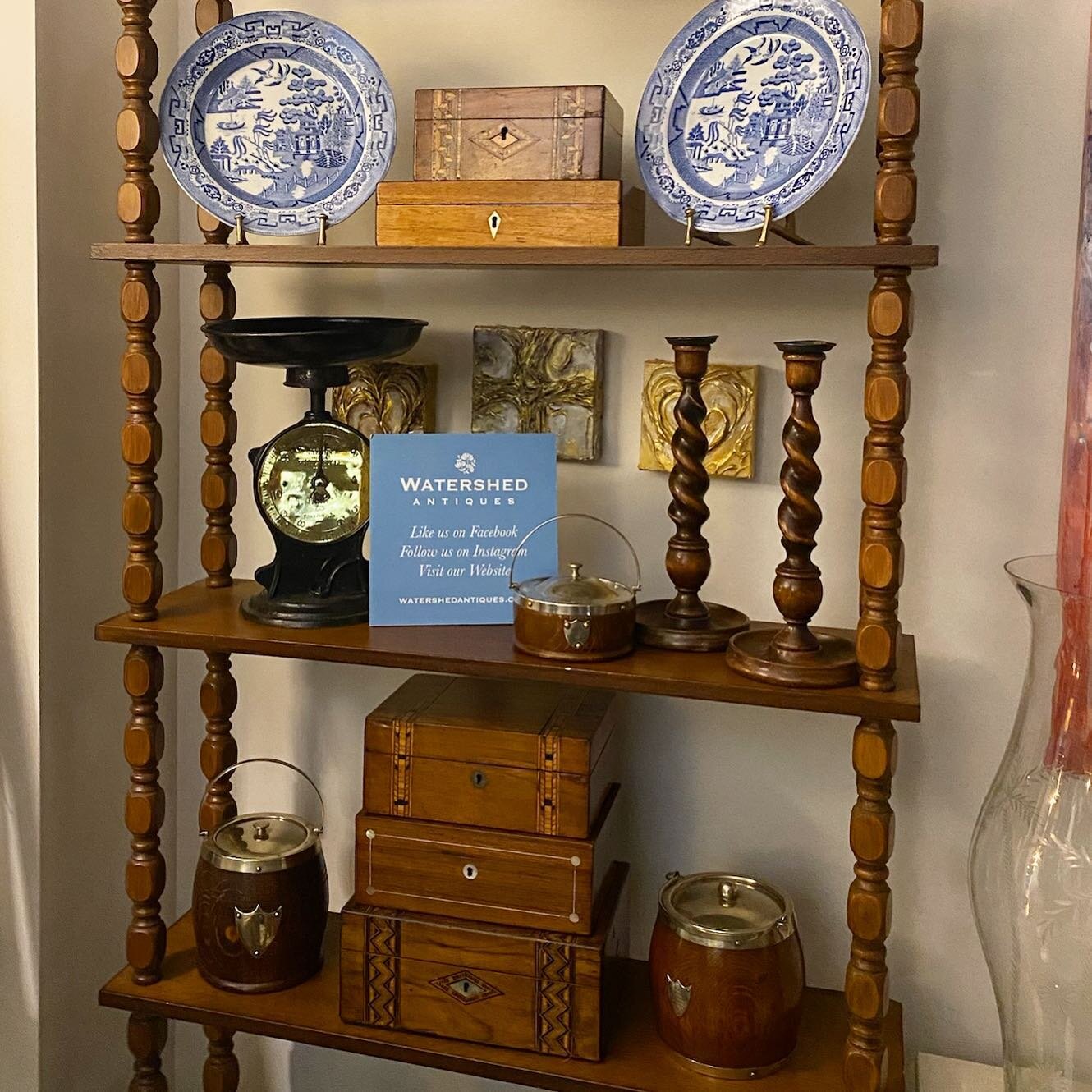 FRIDAY just called. She&rsquo;s on the way and bringing ANTIQUE SMALLS!  Come see these gorgeous accessories and many more antique smalls at West End Collective @westendaugusta Open till 6!  #antiques #antiquesmalls #antiquedealersofinstagram