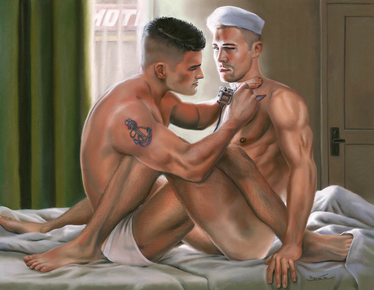 Gay male erotic art - 🧡 Michael Breyette - AdonisMale.