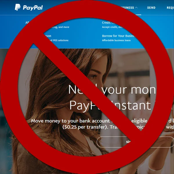 PayPal...not my pal. 