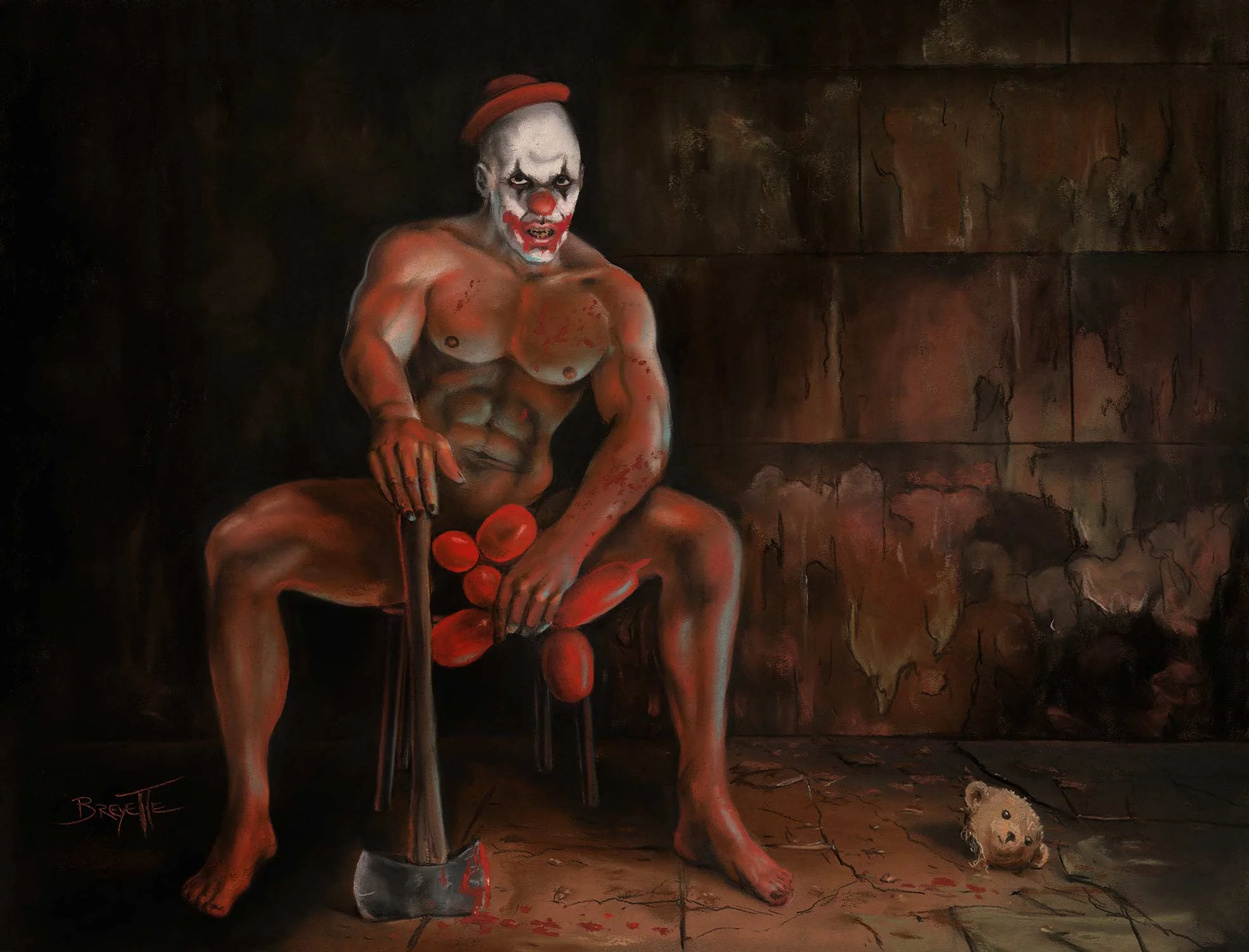 No Laughing Matter, My 2018 Halloween Painting &amp; Prints. 