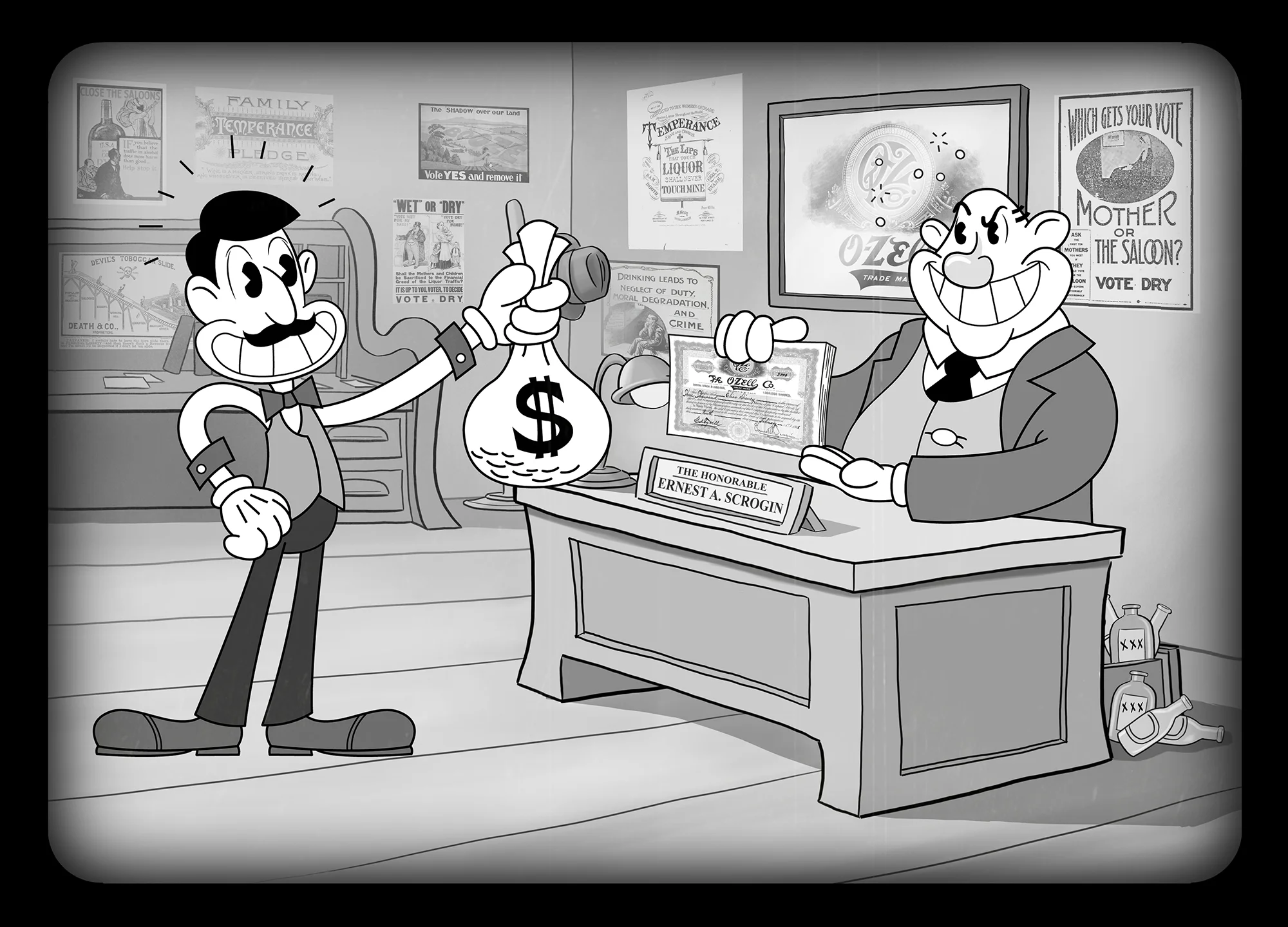Elias Disney invested over $2,000 in the OZell Company venture.
