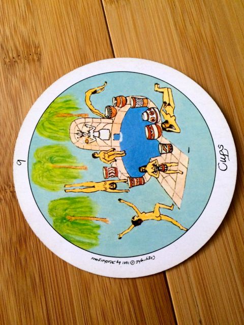 Nine of Cups to the left, Motherpeace deck