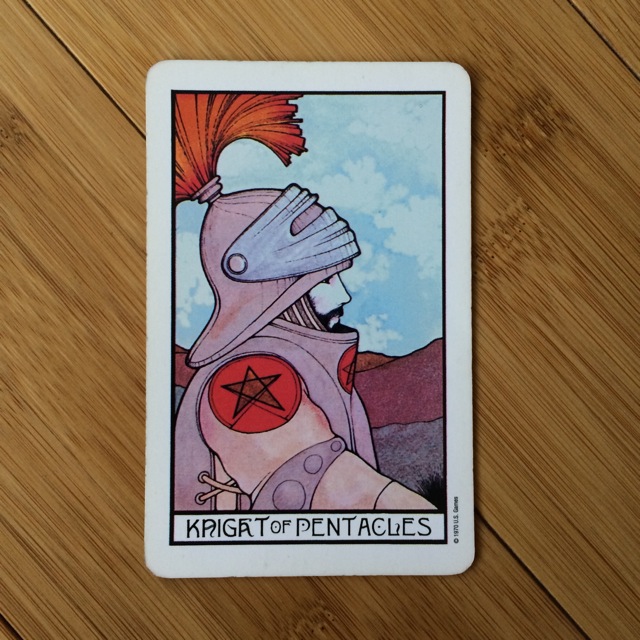 Knight of Pentacles, Aquarian tarot
