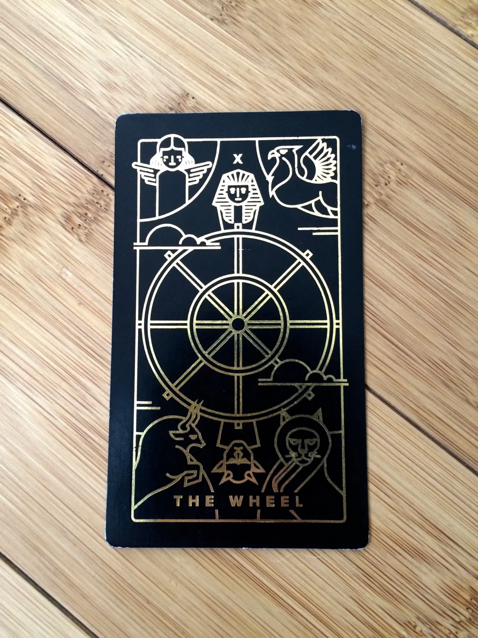 The Wheel card, Golden Thread Tarot