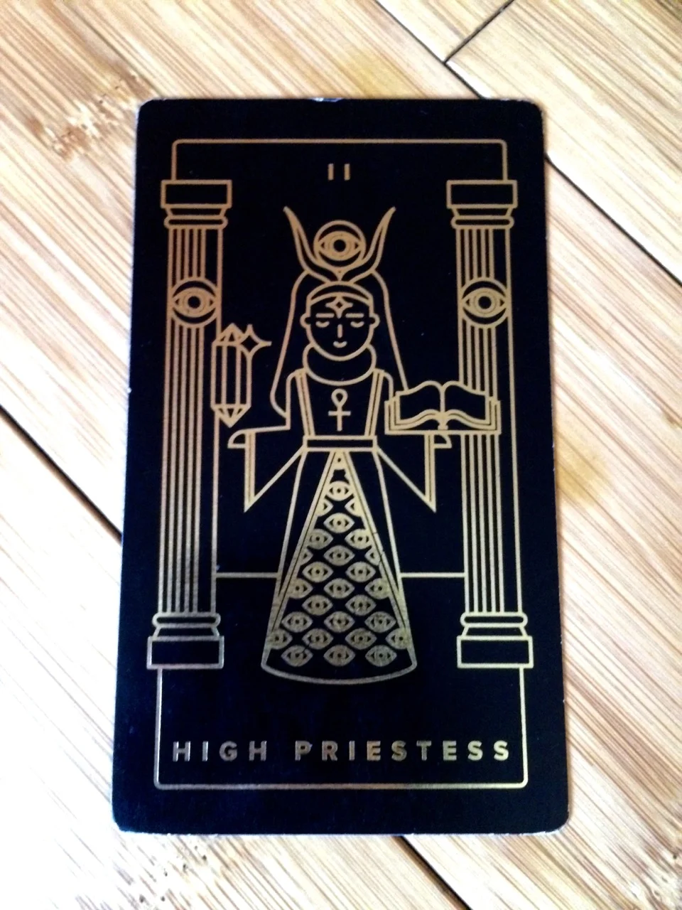 High Priestess, Golden Thread Tarot