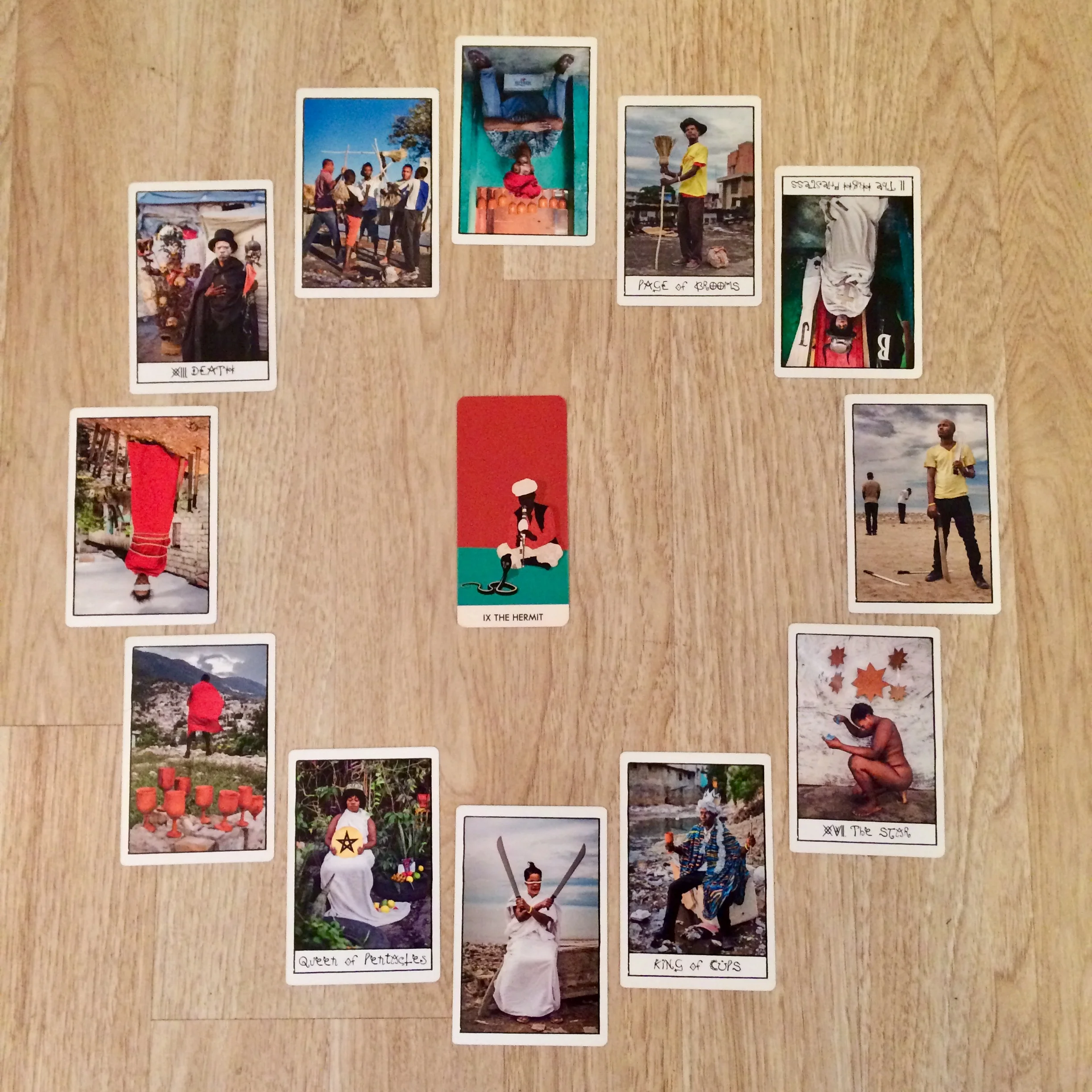 Astrological spread with A Wicked Pack of Tarot Cards and The Ghetto Tarot