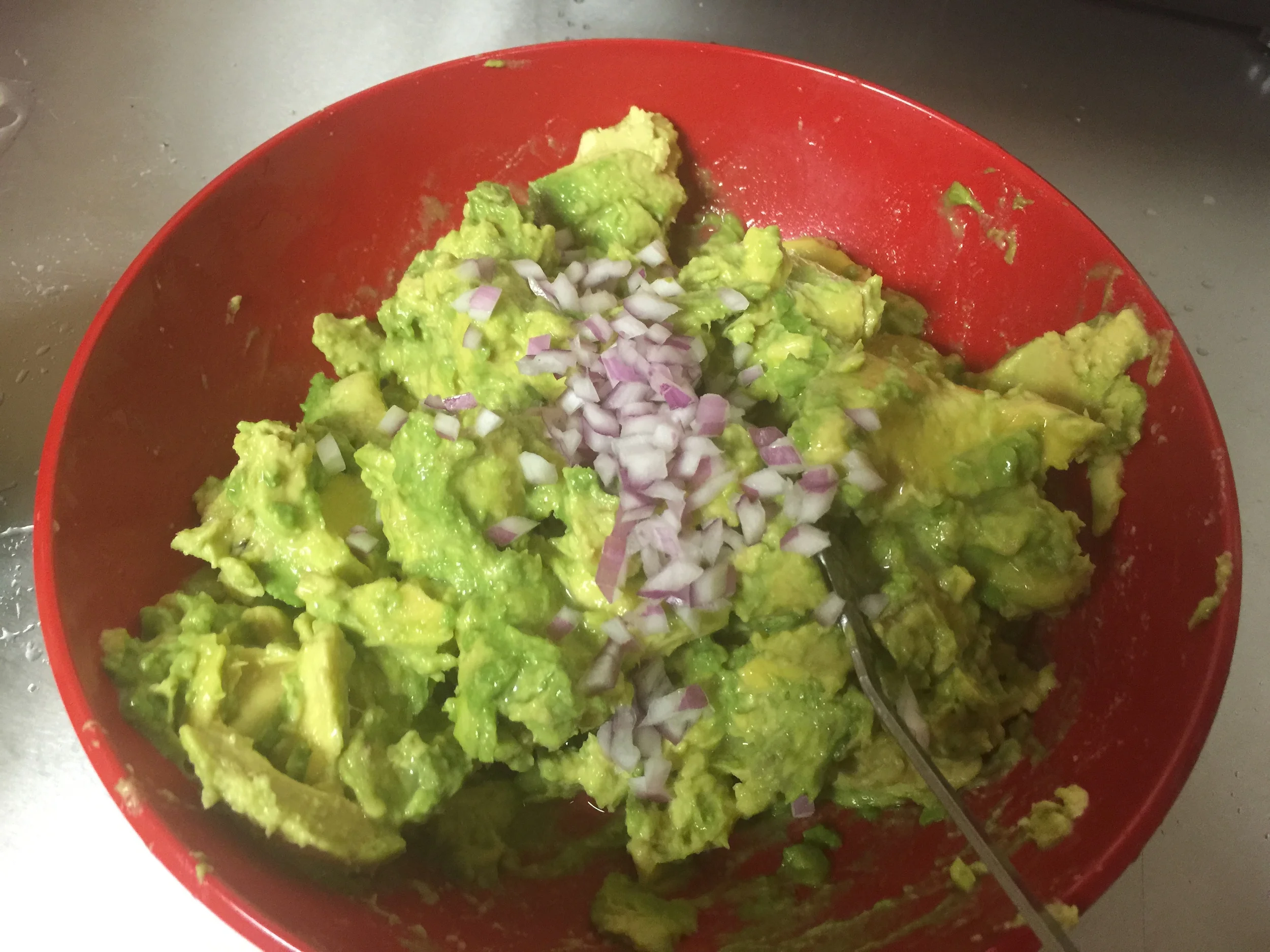 For tips on how to cut an onion, click here .