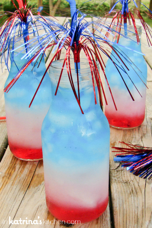 The kids will love to sip on this, just three ingredients and a little garnish will wow the crowd. Opt for lower-sugar options for a healthier version that comes sans-sugar crash. See the recipe at the blog In Katrina's Kitchen, here .