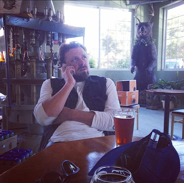 Nicole: …so we headed to the local Anderson valley Brewery. Brett: …for ice cold beer and air conditioning. Nicole: And cell phone reception.