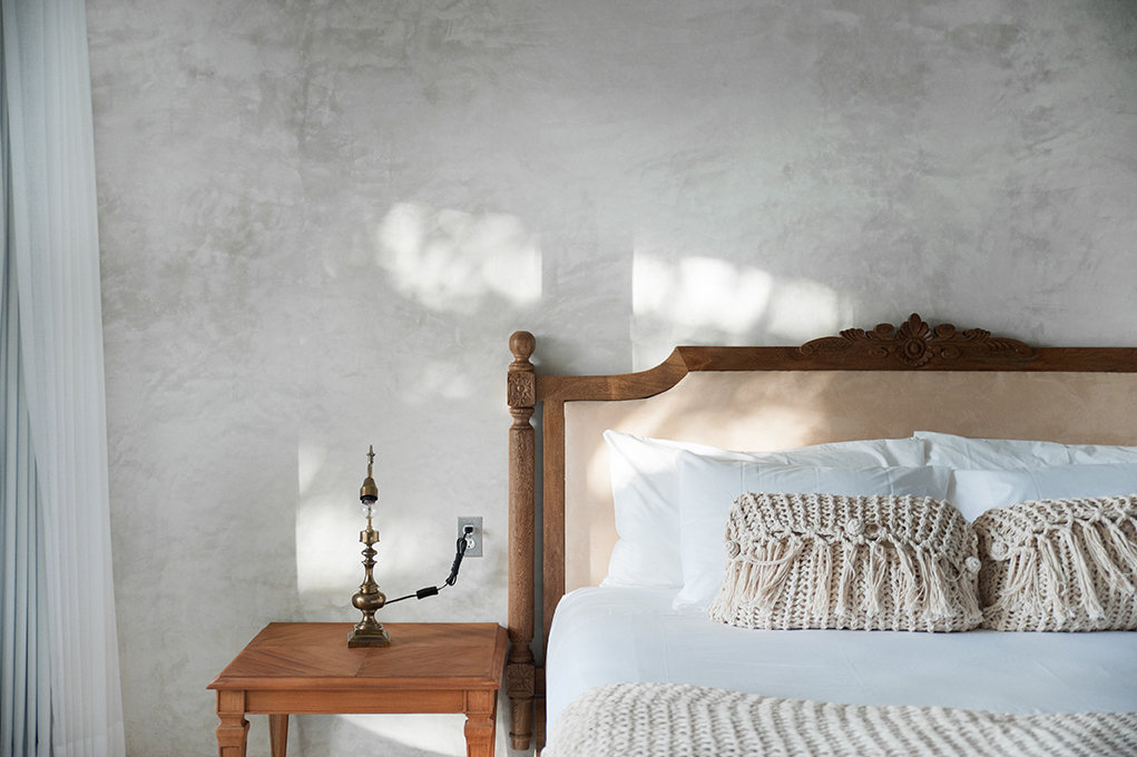 From carefully curated vintage finds from flea markets to custom made furniture and soft linens, no detail was overlooked when choosing the furnishings for each room. 