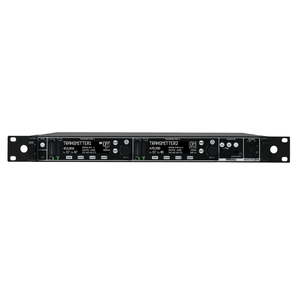 Wisycom MTK982 Wideband Dual Transmitter — Audio Masterpiece, Inc.