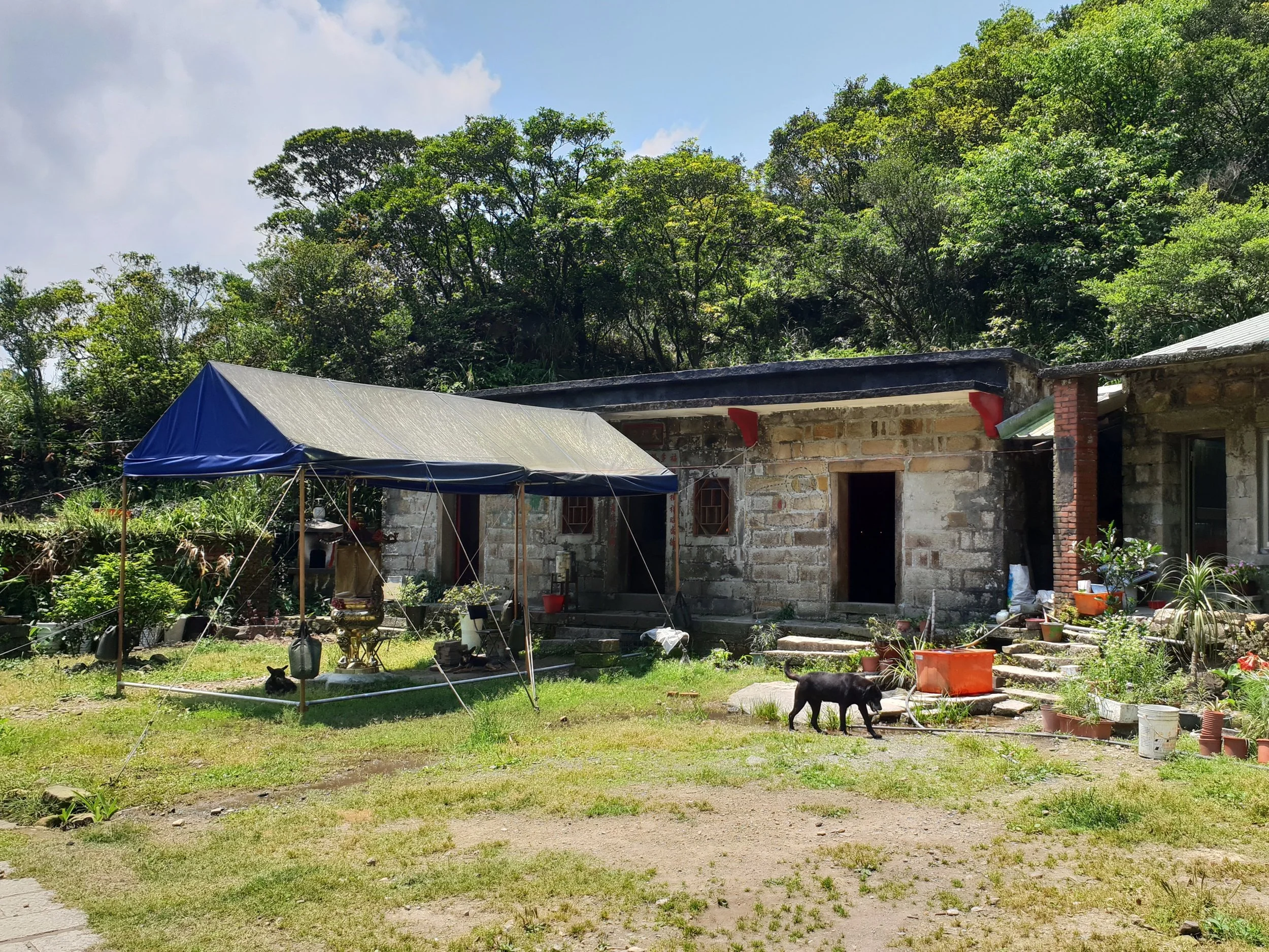The temple is in an old village house