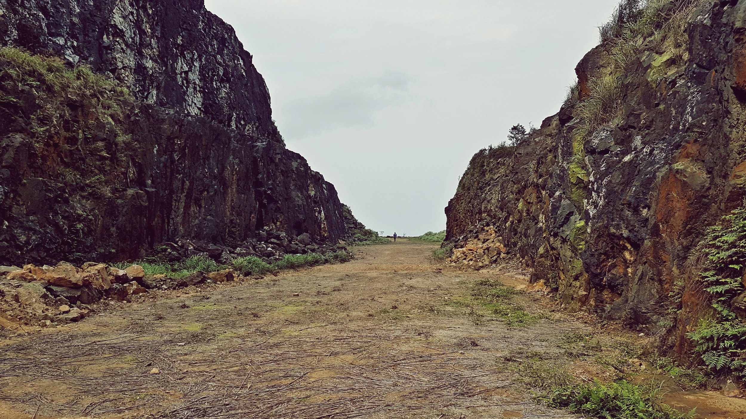 Benshan open cast mine. The dot at the end is a person.