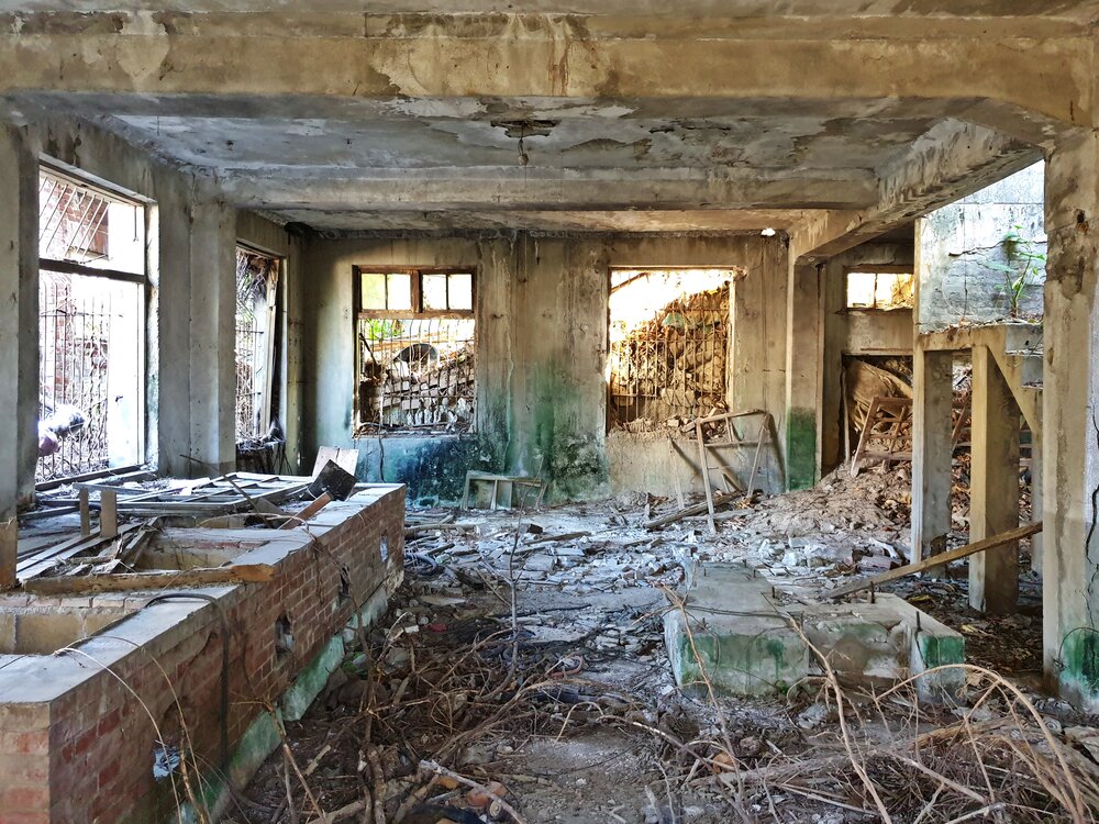 Old stoves on the ground floor