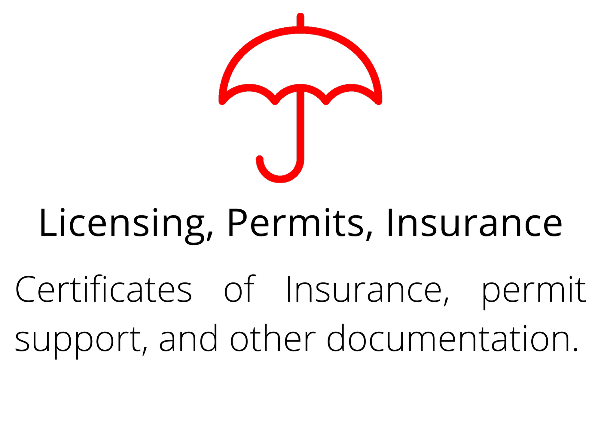 Licensing, Permits, Insurance