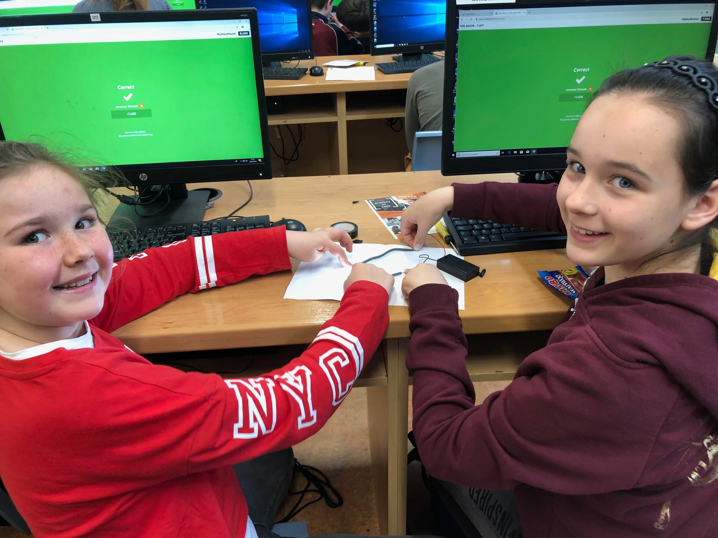 Action shot! Students hard at work at Coolmine Easter Camp, 2019.