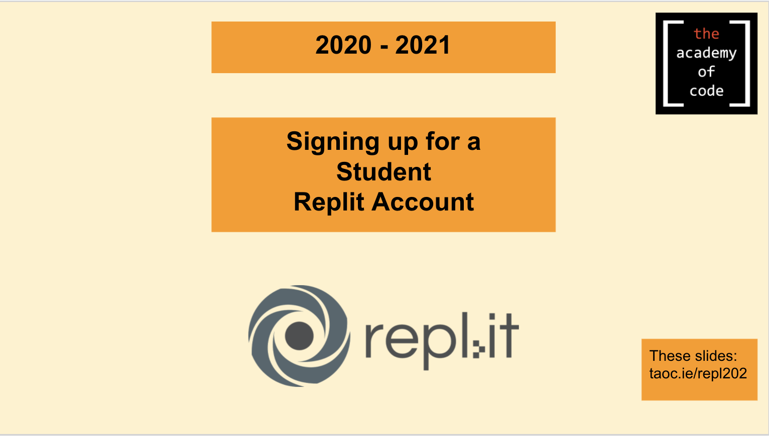 How To Use Replit — The Academy of Code