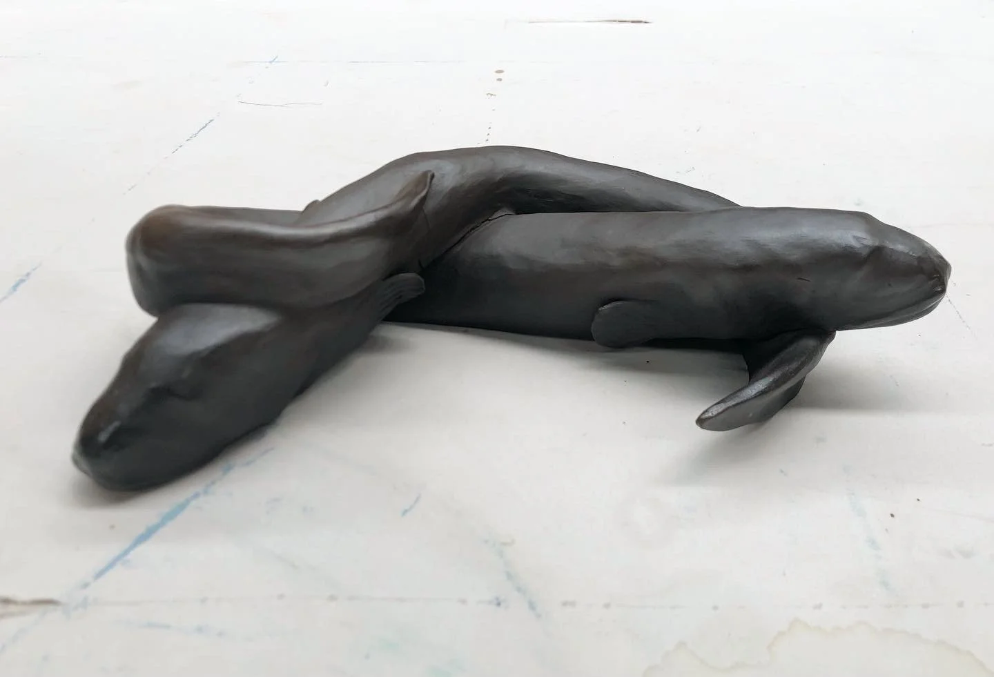 'Eels', 2021. Hand built stoneware