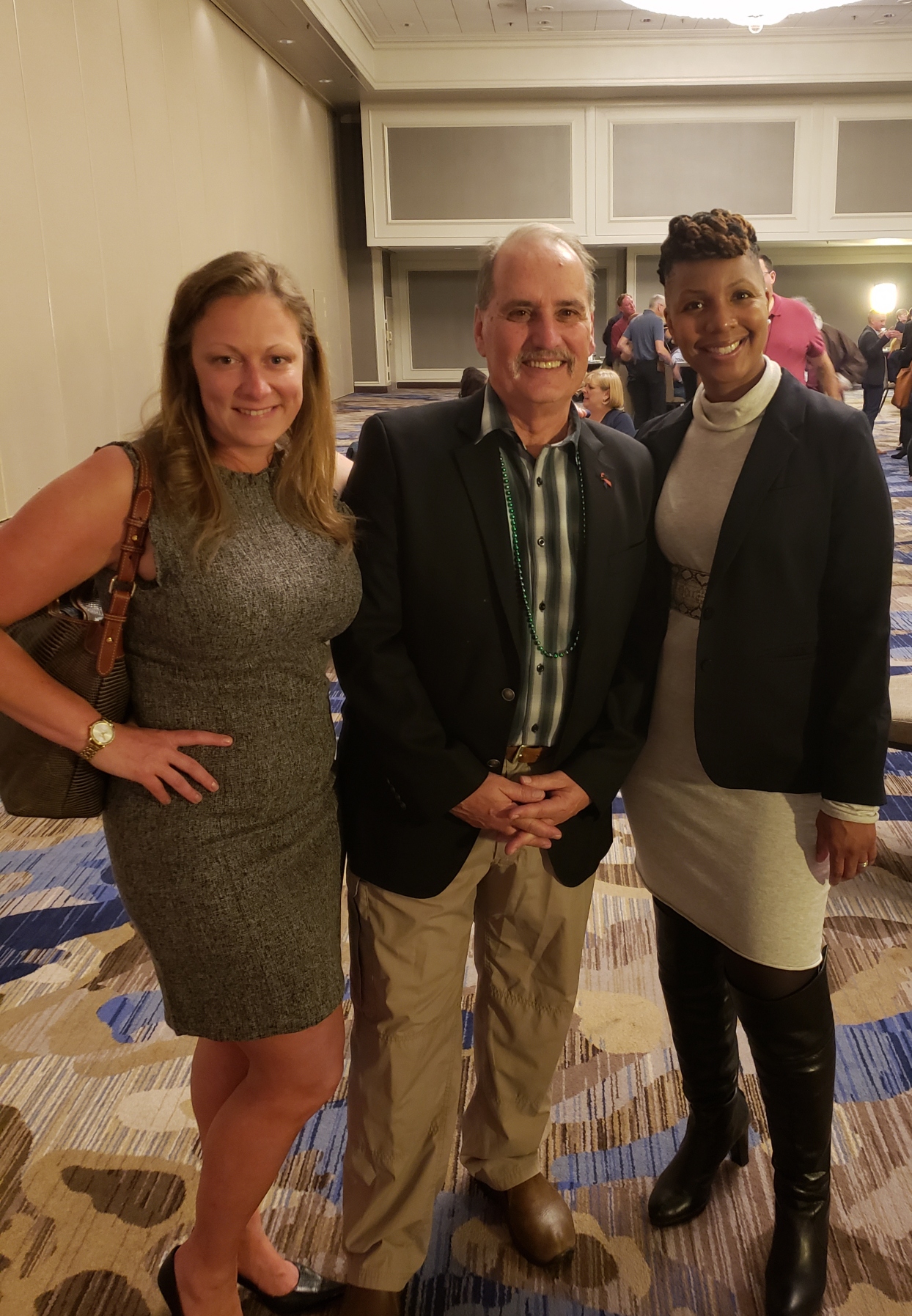 Our President Denisha Goodman, Executive Director for NAAWS Mel Williams and Michelle Yon CAYSA member and DSP at Queensboro C.F.