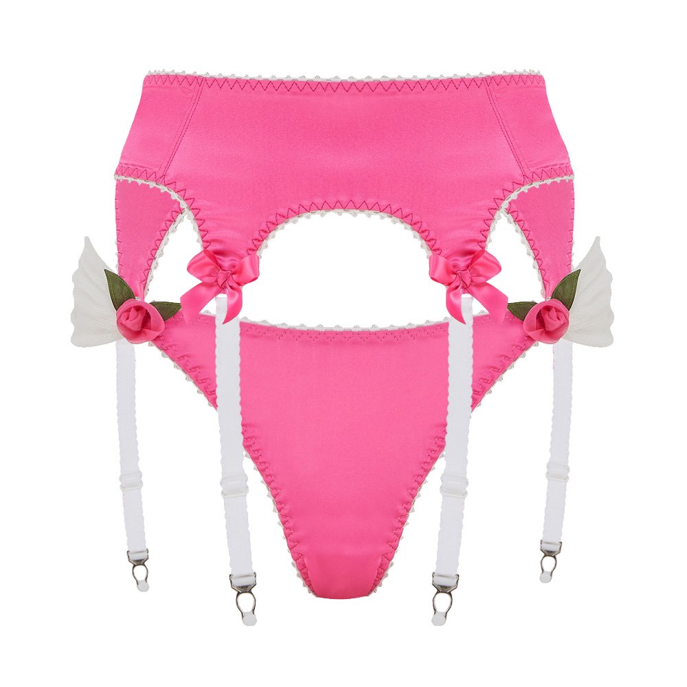 pink satin garter belt Amazon.com: GARGALA Lace Garter Belt for Thigh High Stockings Sock Suspender  Women (Black, Small Size) : Clothing, Shoes & Jewelry main image 1