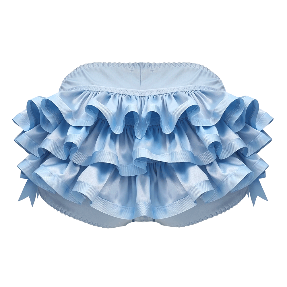 Bluebelle satin frill shorts — Buttress & Snatch