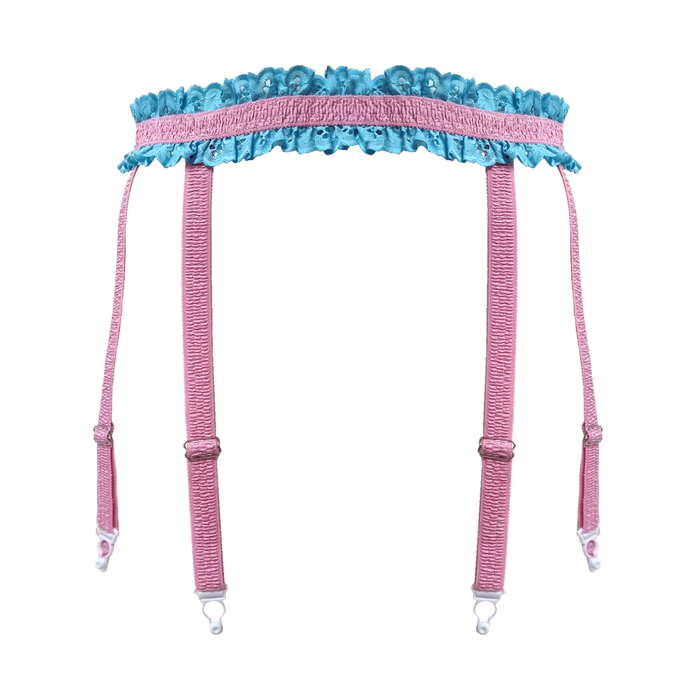Dolly Pink frills suspender belt Buttress & Snatch Dolly Pink frills suspender belt Buttress & Snatch