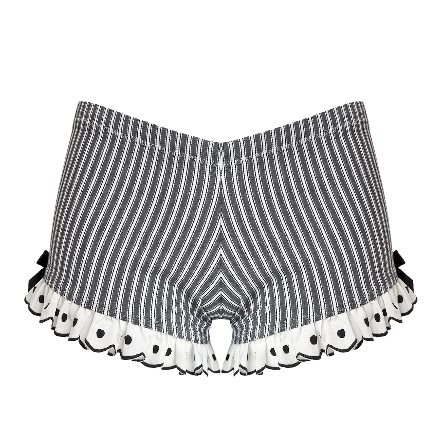 Circus stripe cotton ticking mini bloomers