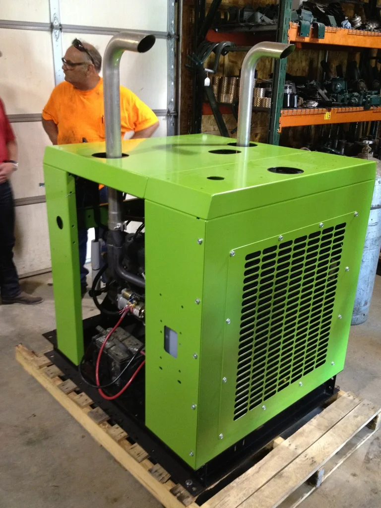 GM 61 HP ENGINE, NEW. 4.3L GM 6 CYL GAS ENGINE WITH SKID & ENCLOSURE WITH PTO CALL FOR PRICING AND AVAILABILITY.
