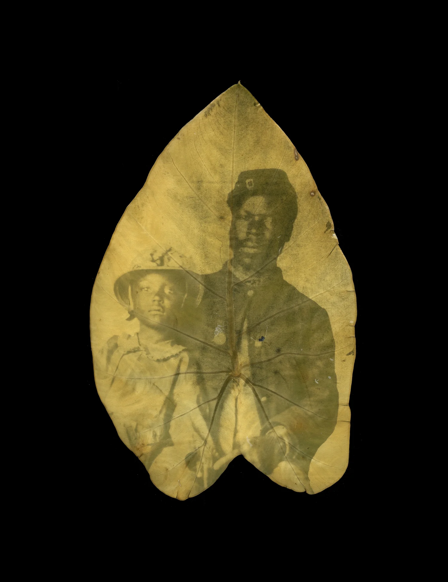 Binh Danh & Robert Schultz  - Unidentified African American Soldier with Daughter [detail of original], 2013