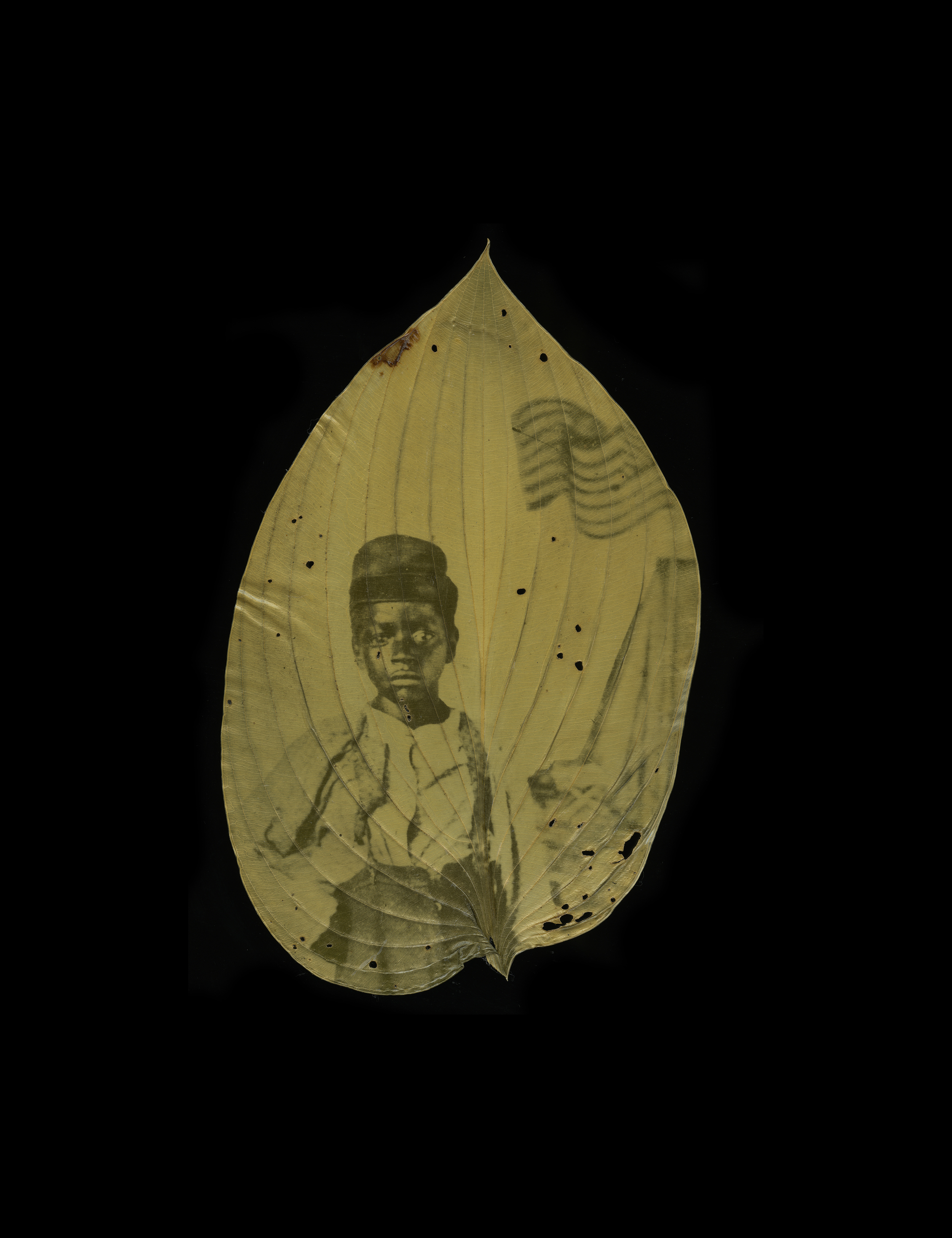 Binh Danh & Robert Schultz - Unidentified African-American Boy and Flag, 2012