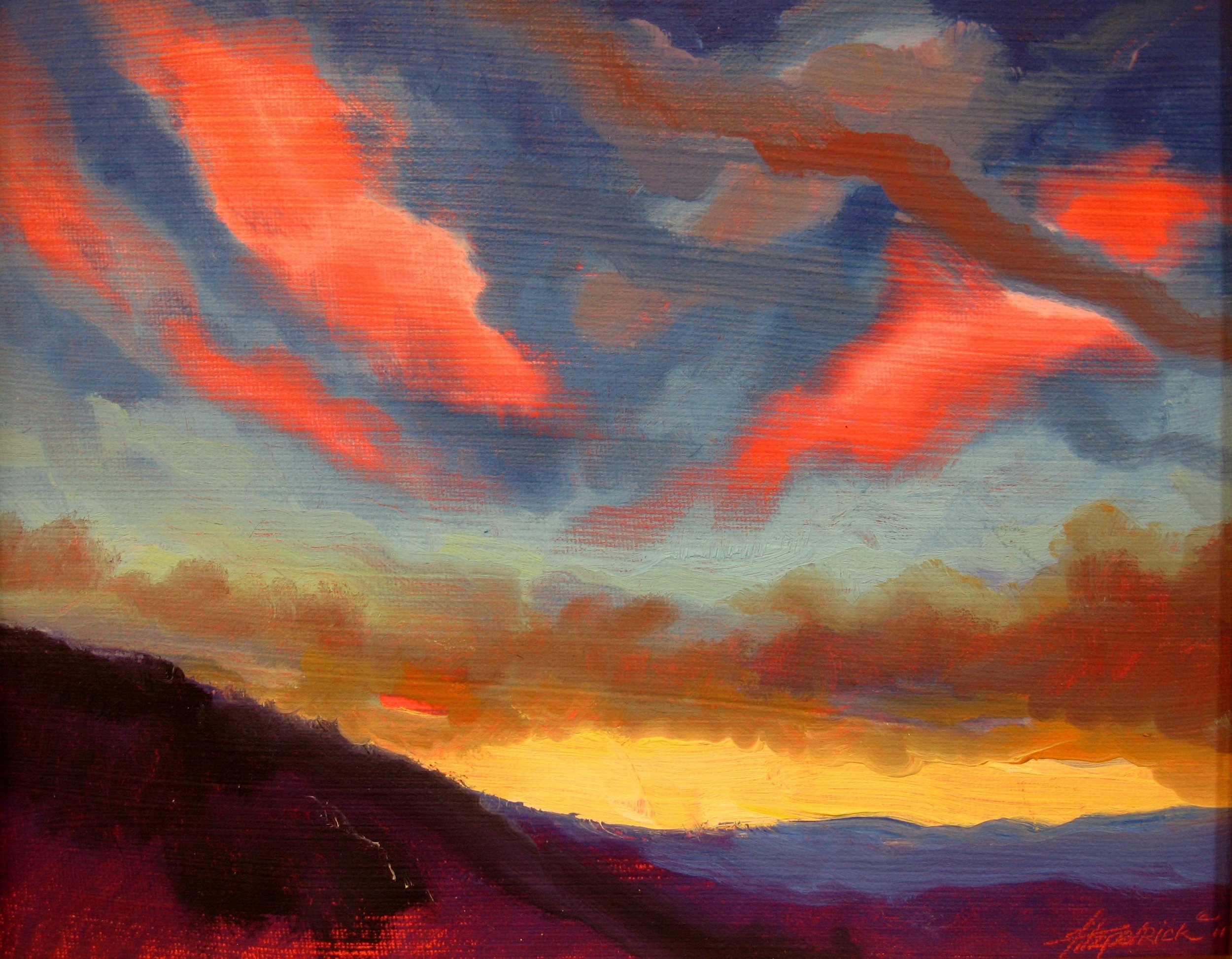 Sunset over the Blue Ridge
