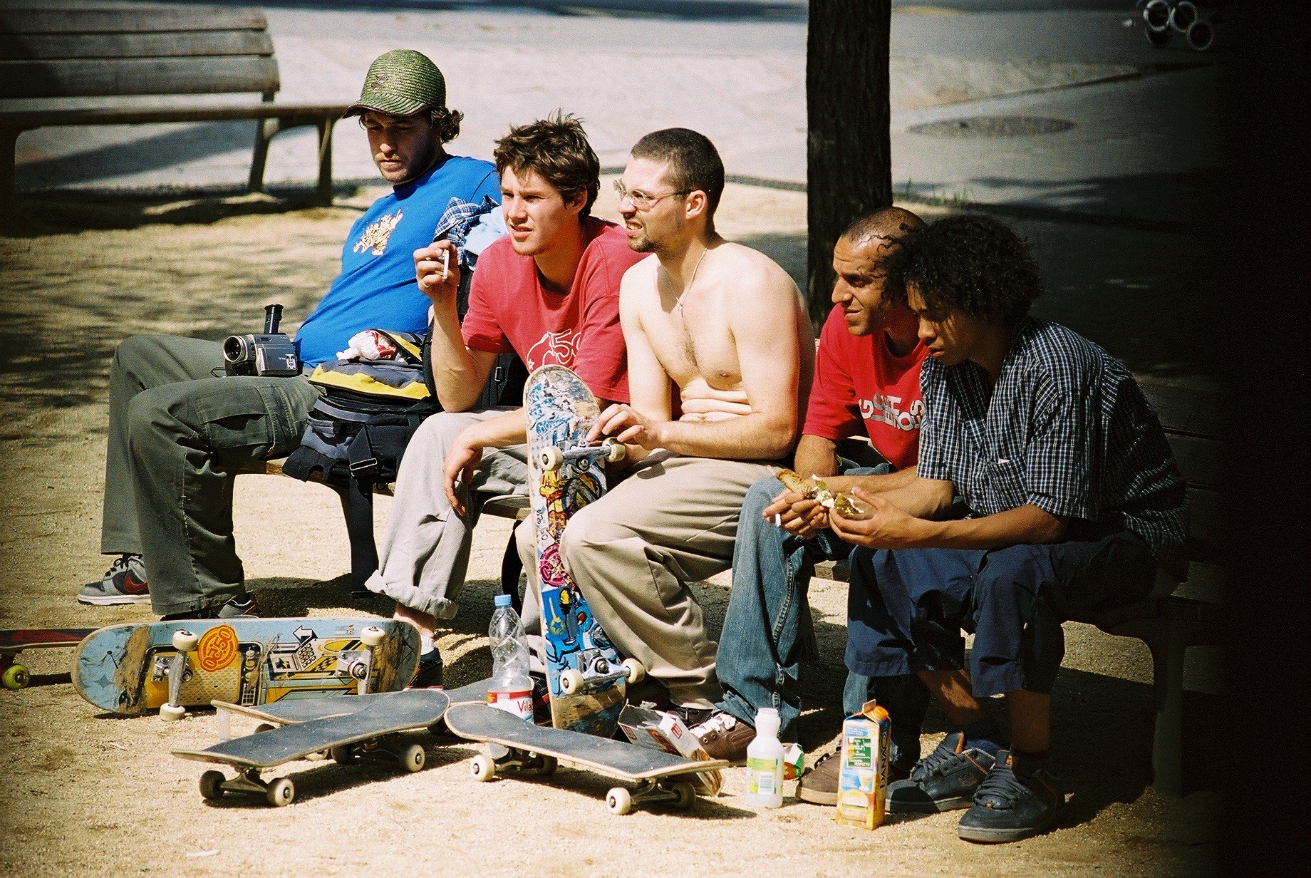  Fifty-Fifty Skate Team in Barcelona in 2003 