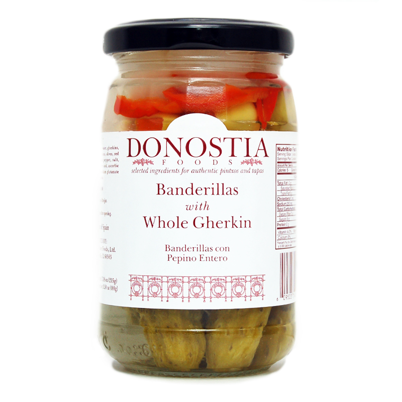 Donostia Foods Banderillas with Whole Gherkin