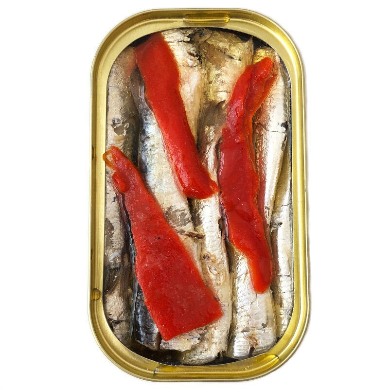 Small Sardines with Piquillo - Sardinillas - Open Tin - Donostia Foods